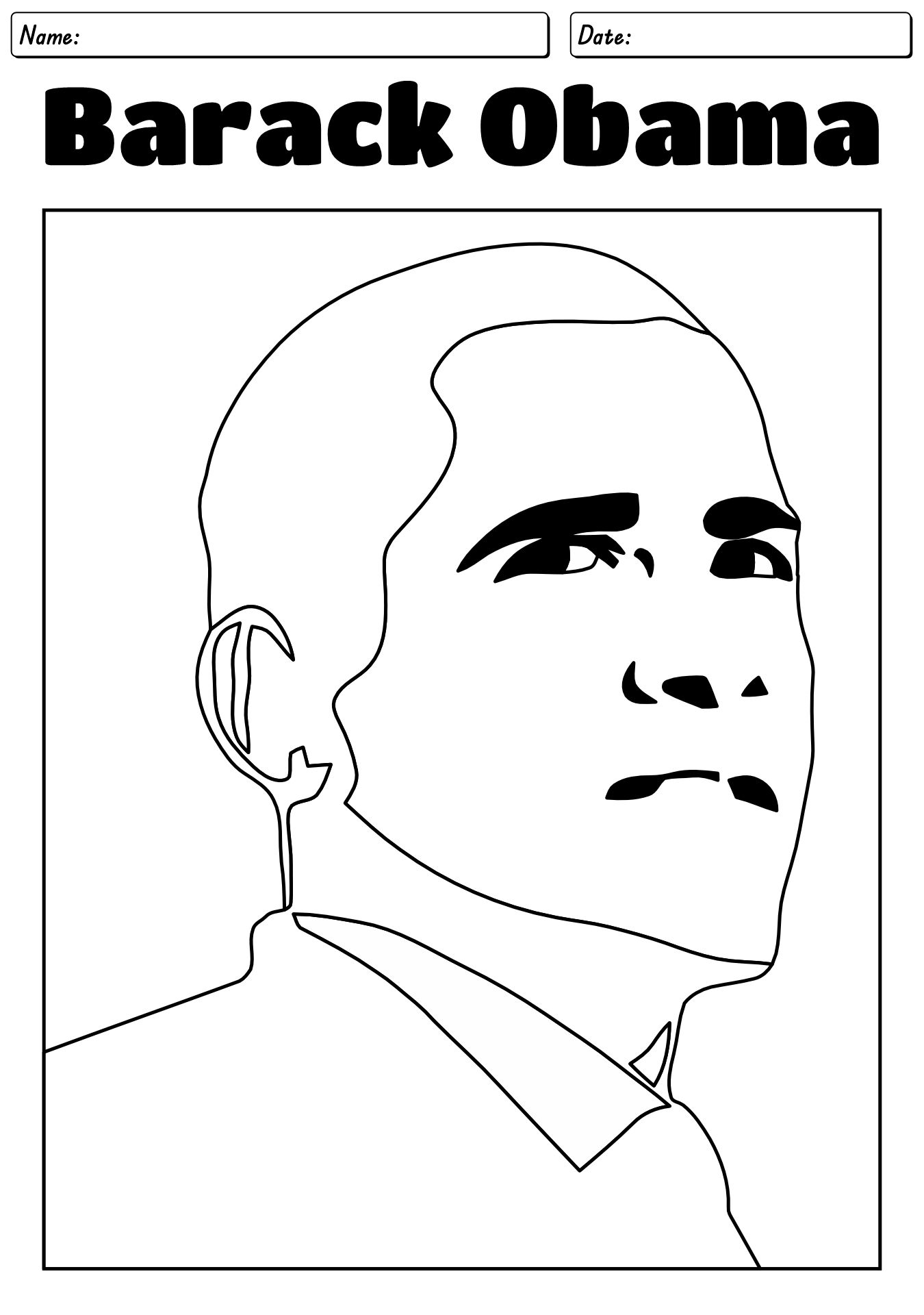 Black Leaders Coloring Worksheet