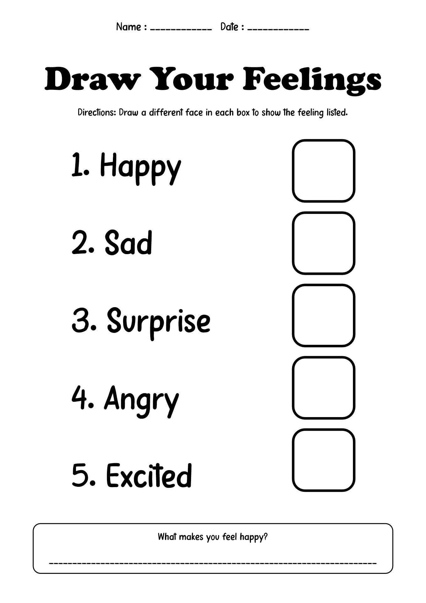 Creative Art Worksheets for 1st Grade