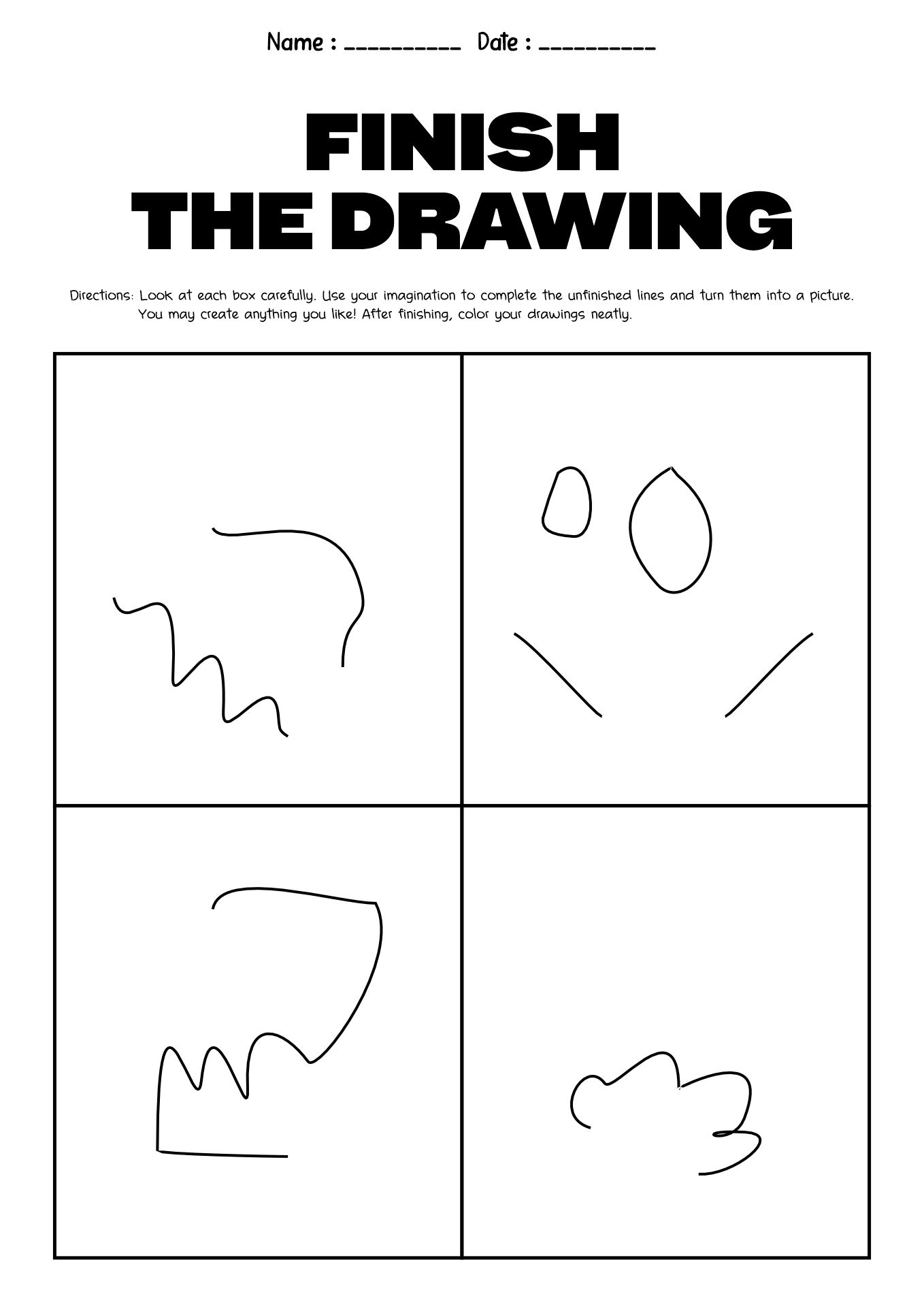 Easy Art Drawing Activities for Third Graders