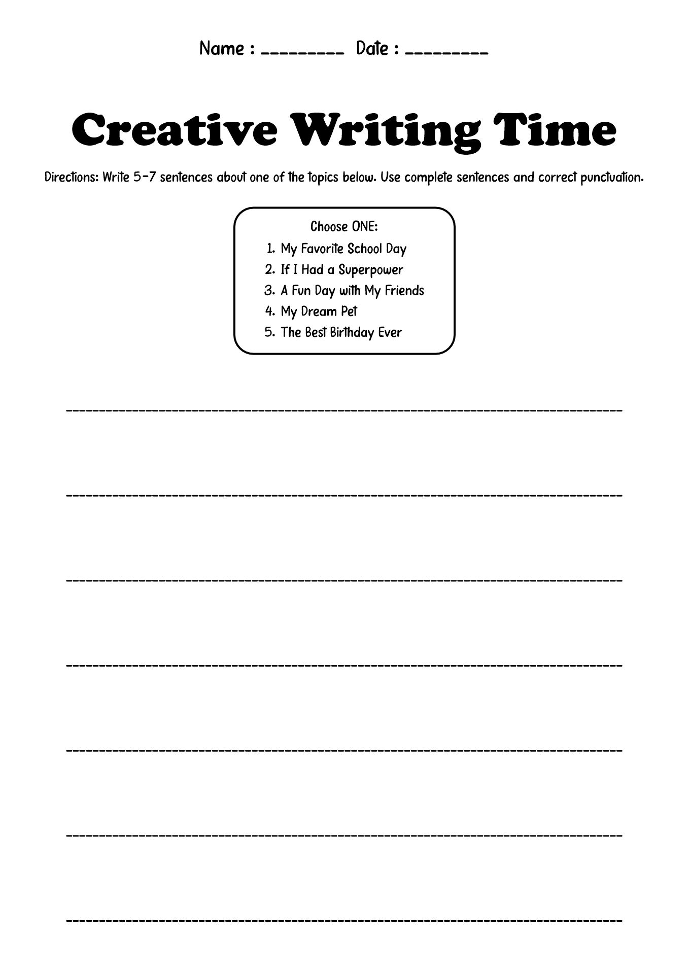 English Language Art 3rd Grade Worksheet