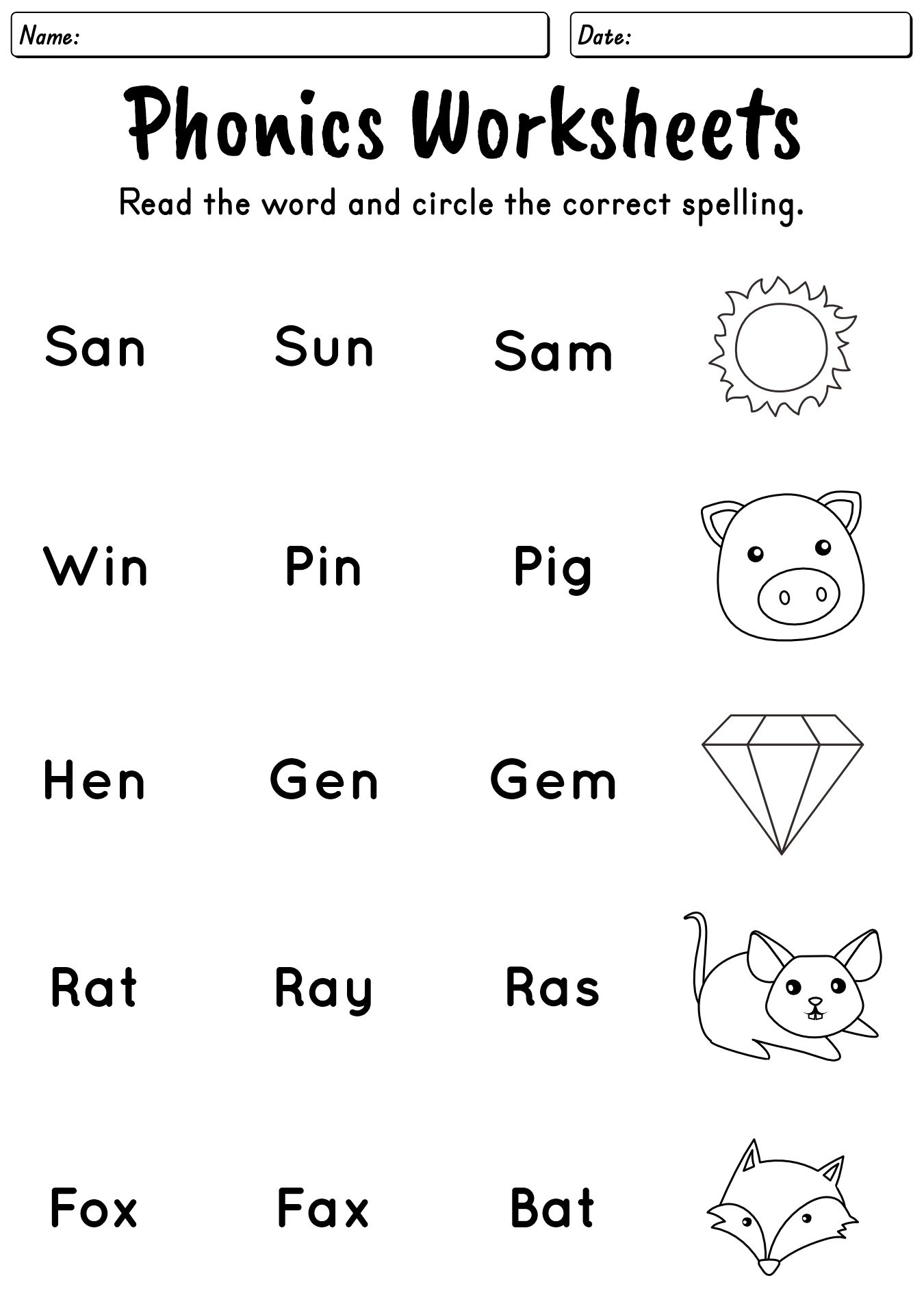 English Phonics Activities for Grade 2 Students