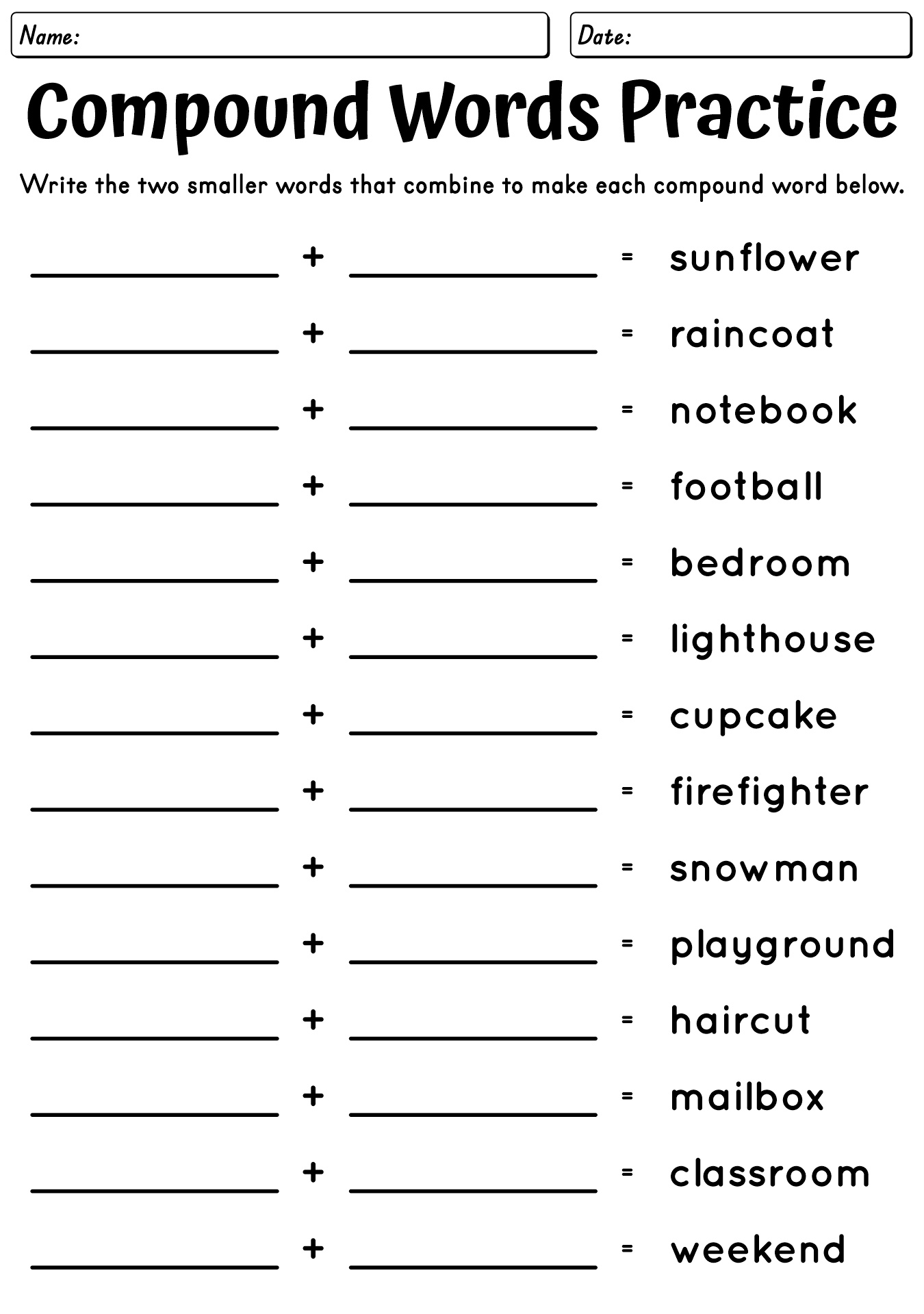 Grade 2 English Worksheet
