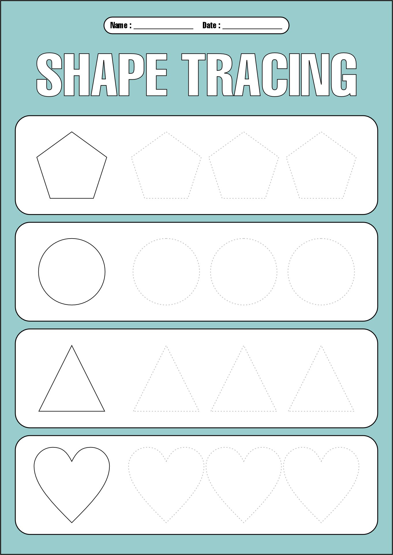 Handwriting Improvement Worksheets for Preschoolers