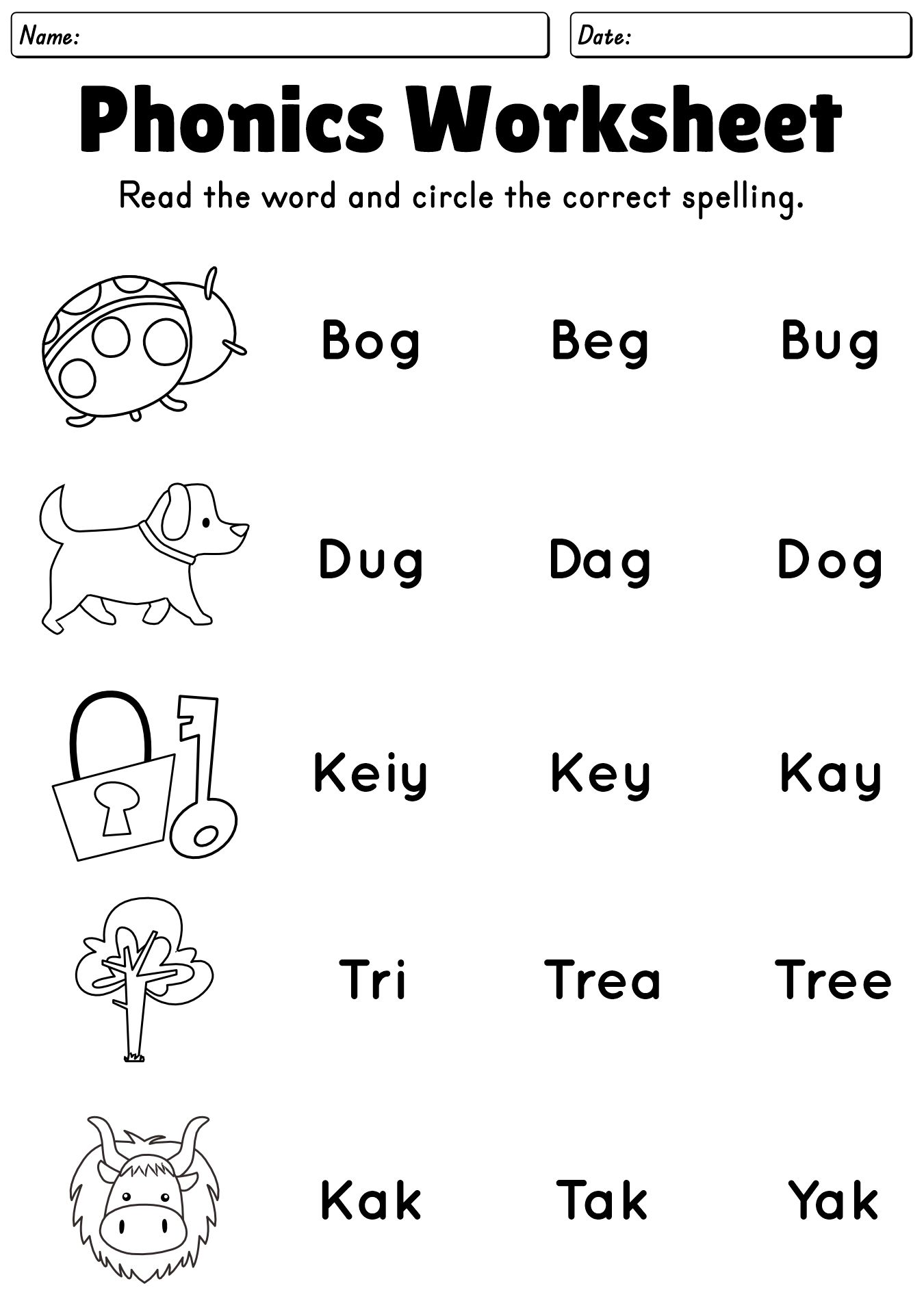 Second Grade Phonics Worksheets