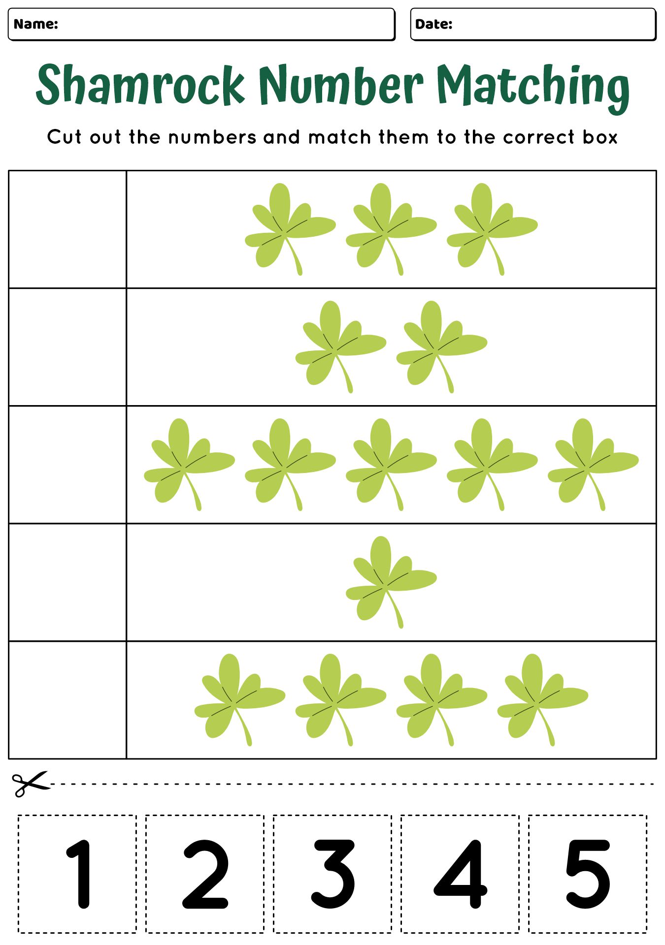 Second Grade St. Patricks Day Worksheet