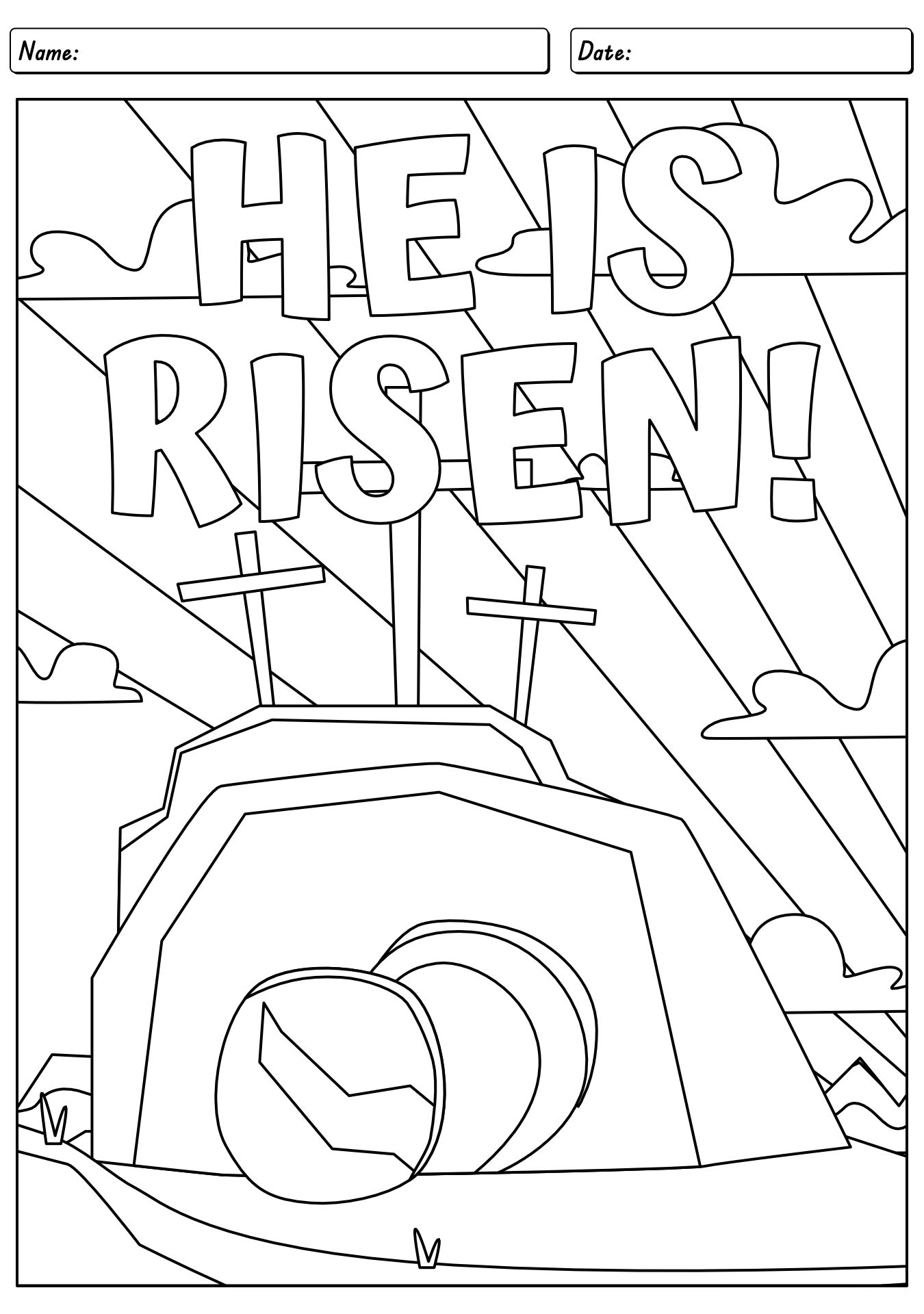 Christian Easter Worksheets For Kids