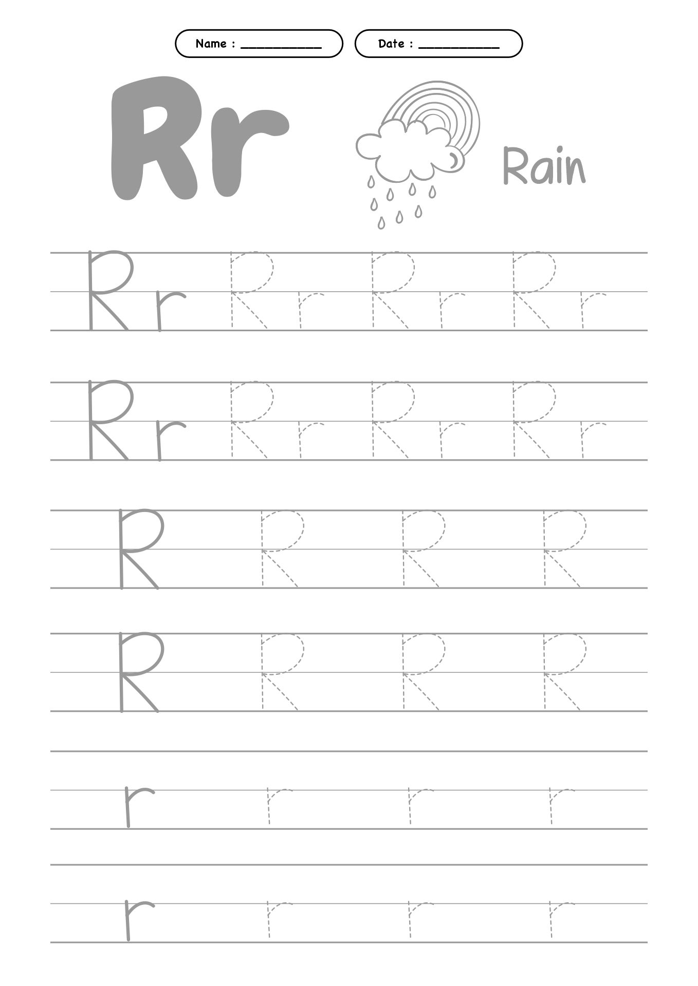 Early Writing Worksheets for Preschool