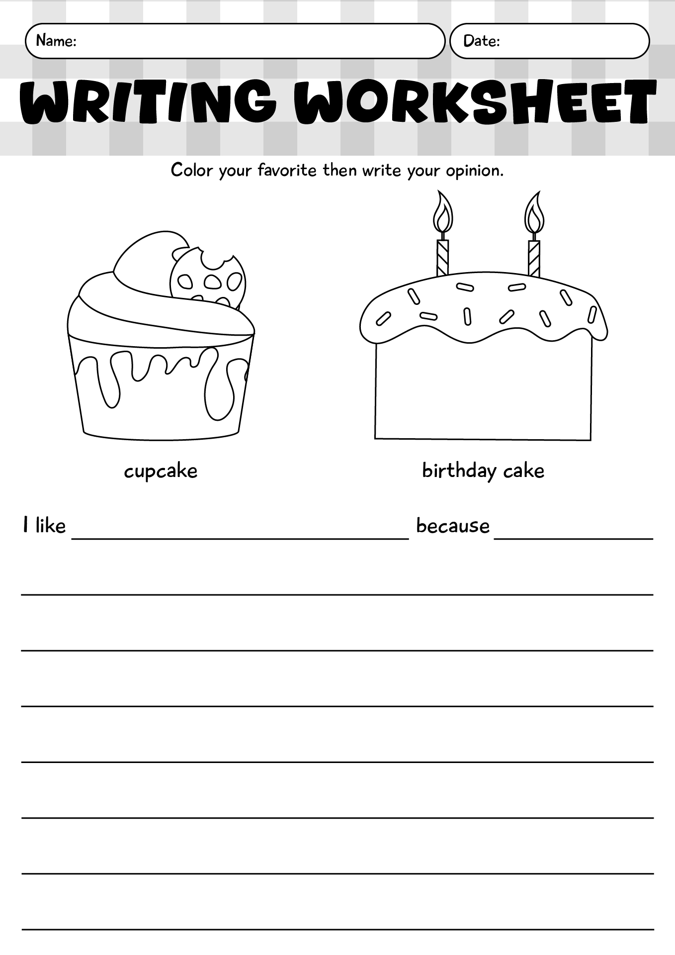 Engaging Kindergarten Writing Worksheets