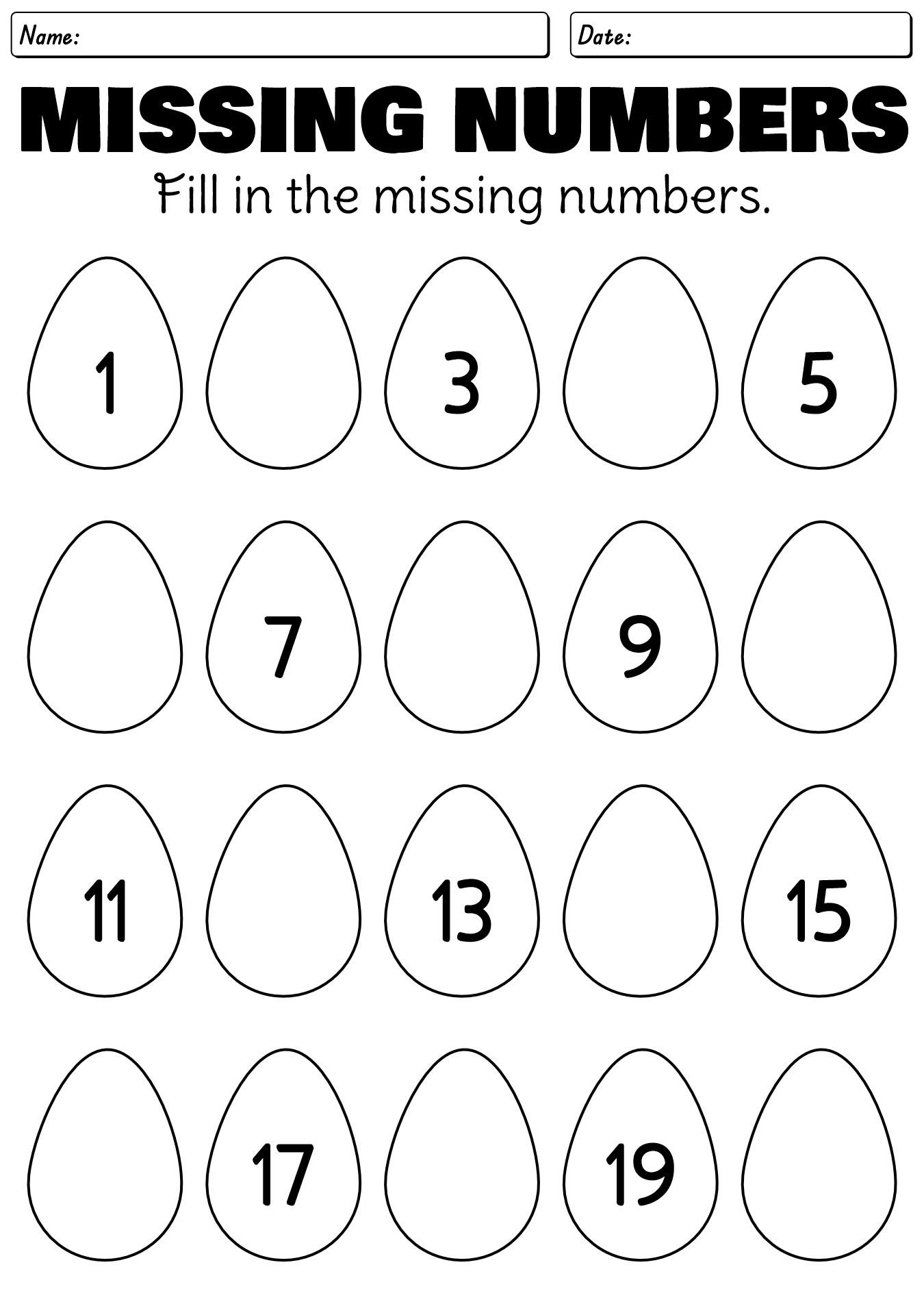 Grade 1 Easter Maths Worksheets