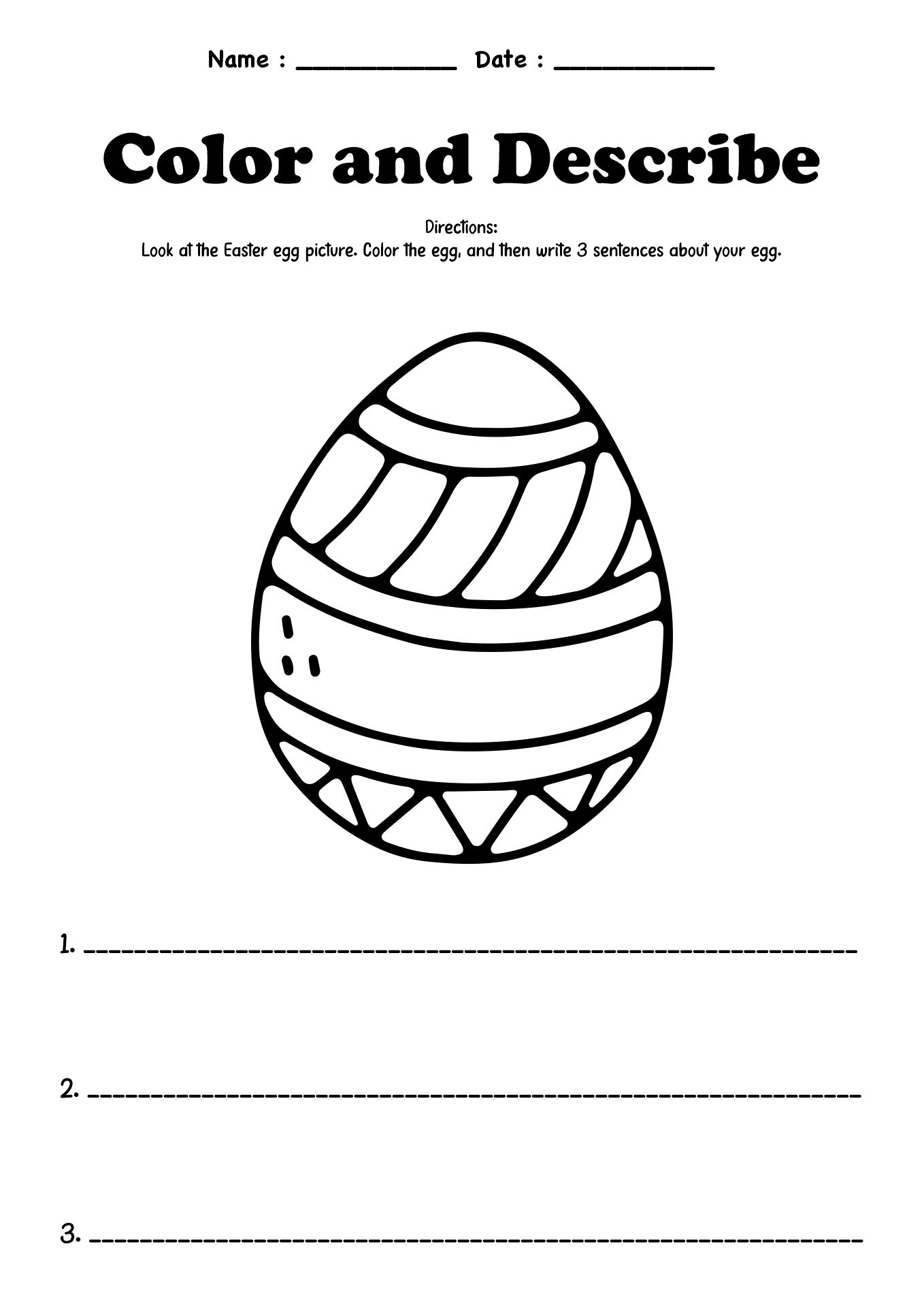 Interactive English Easter Activities Worksheet
