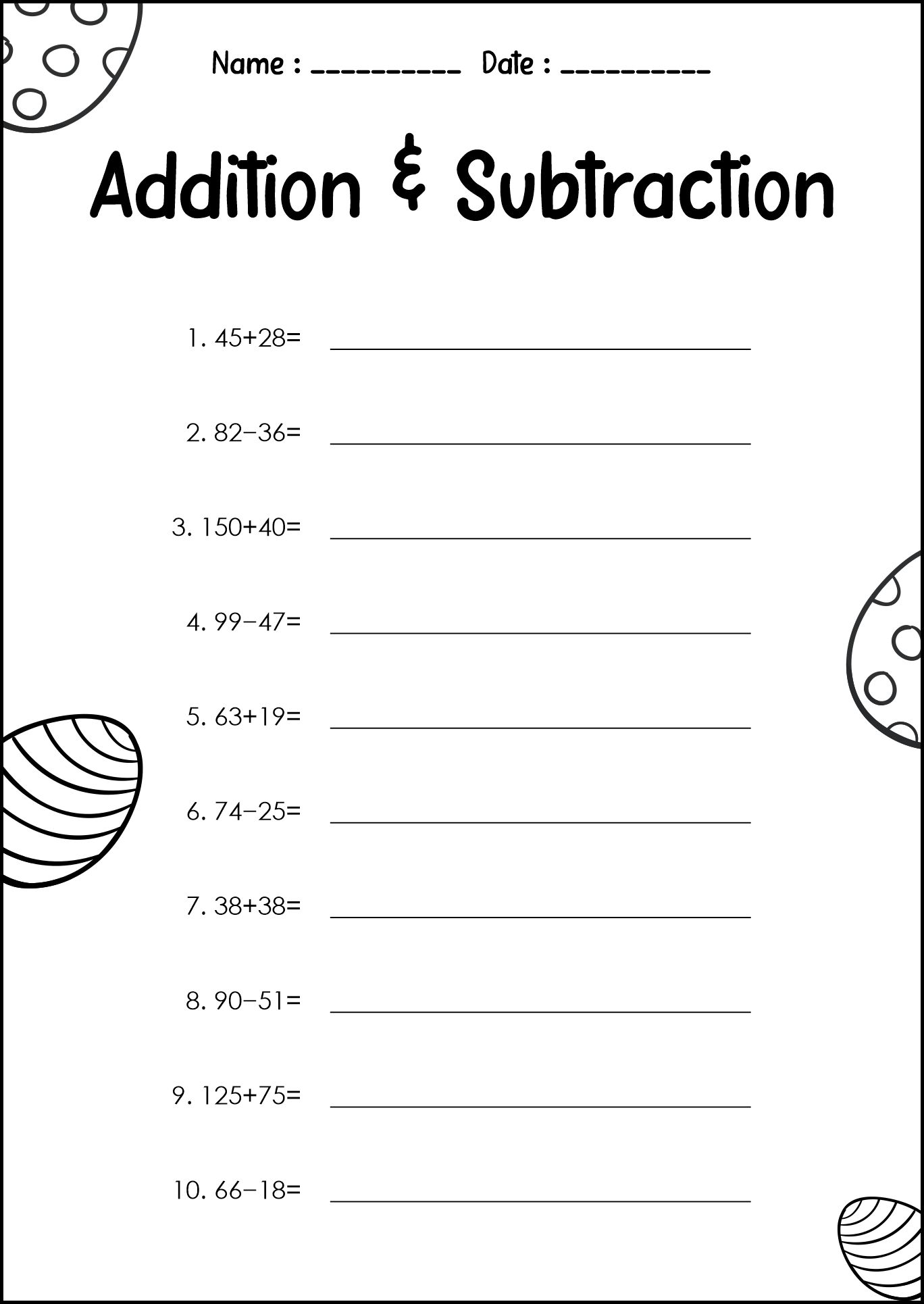 Printable Easter Math Worksheets 2nd Grade