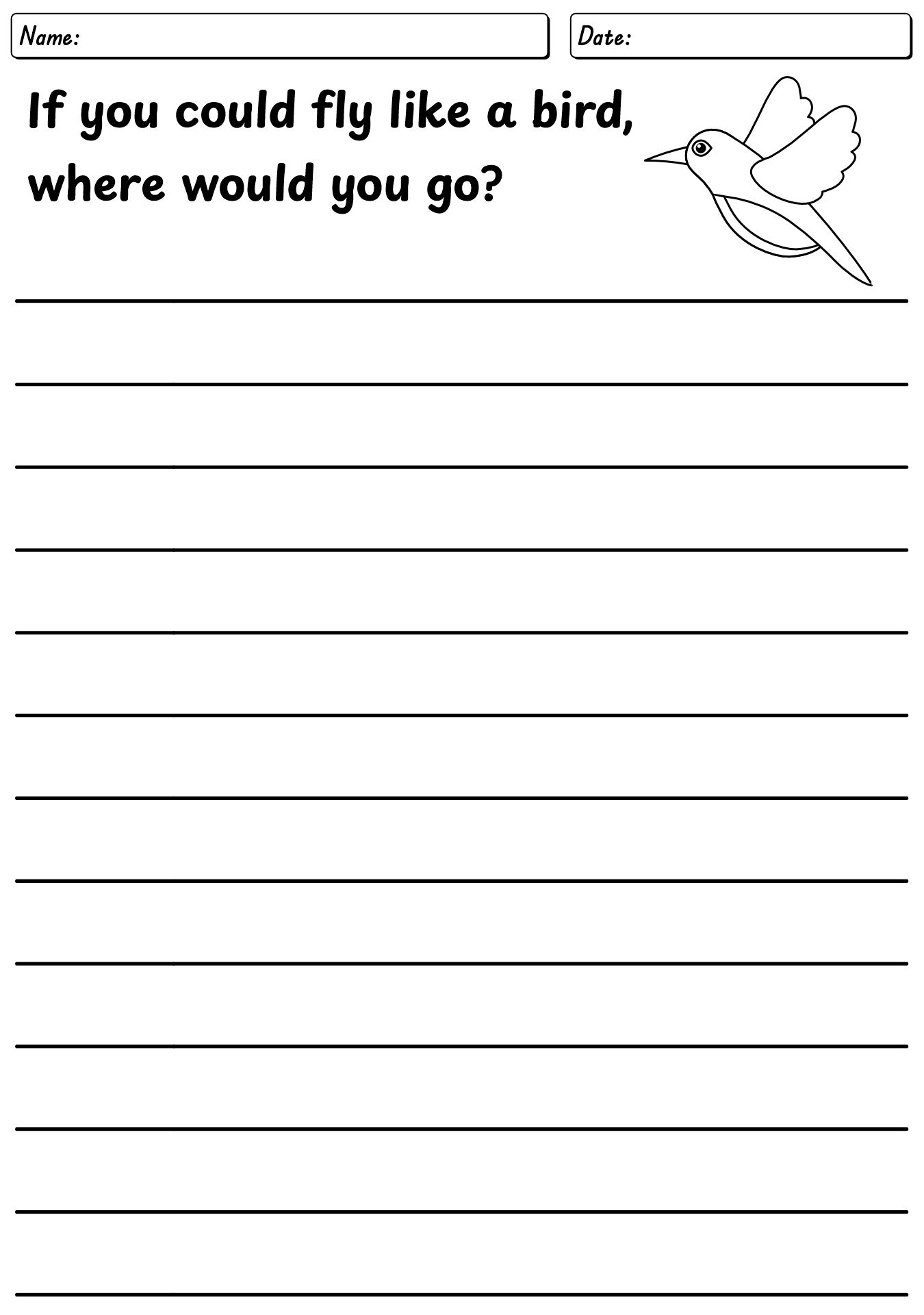 Printable First Grade Story Writing Worksheets
