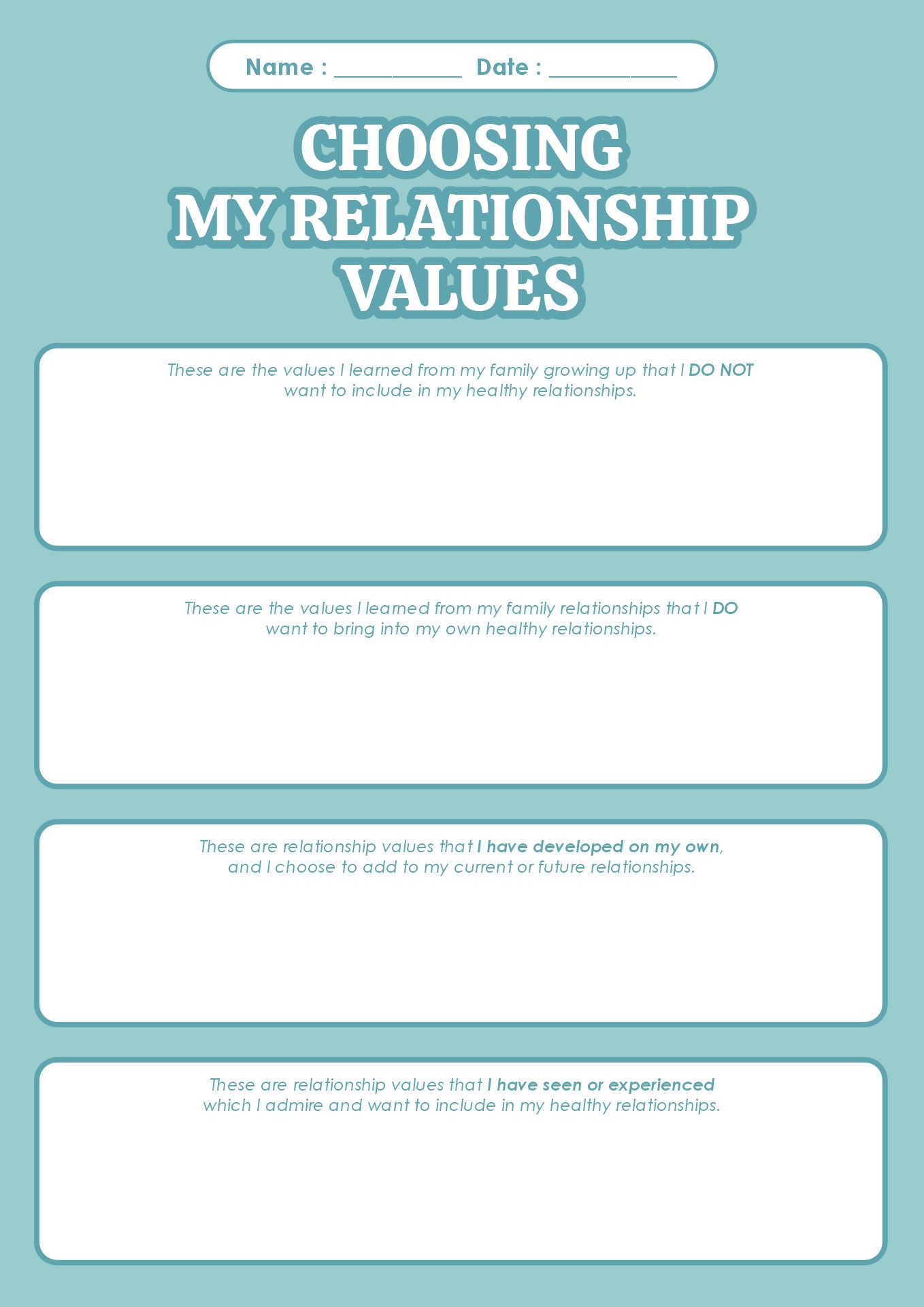 Relationship Building Activities for Group Counseling