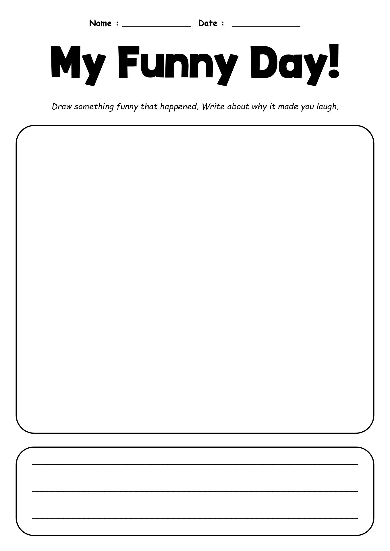 Story Writing Worksheets for Kindergarten