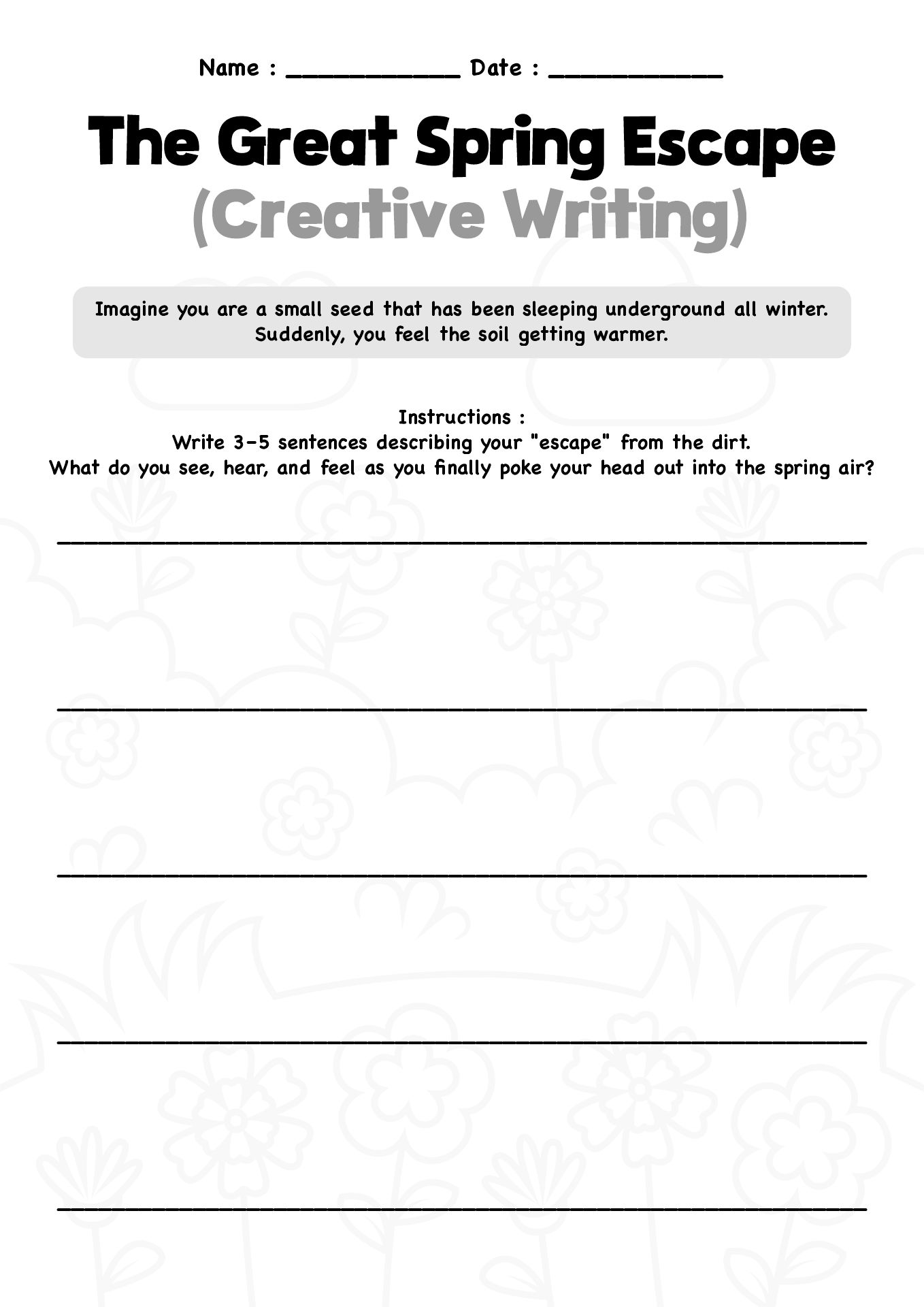 Welcome Spring Fun Worksheet 3rd Grade