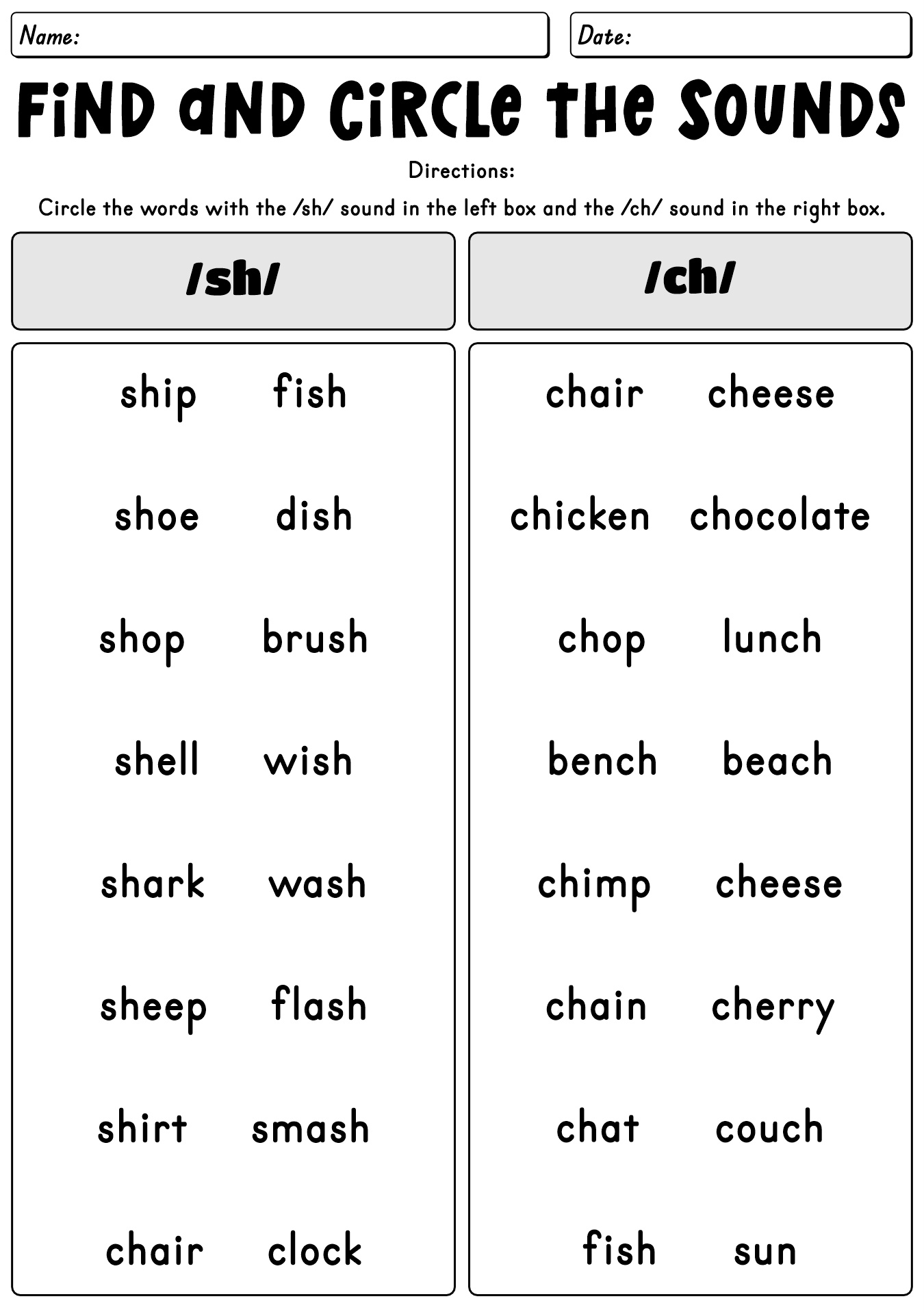 3rd Grade Fun Phonics Worksheets