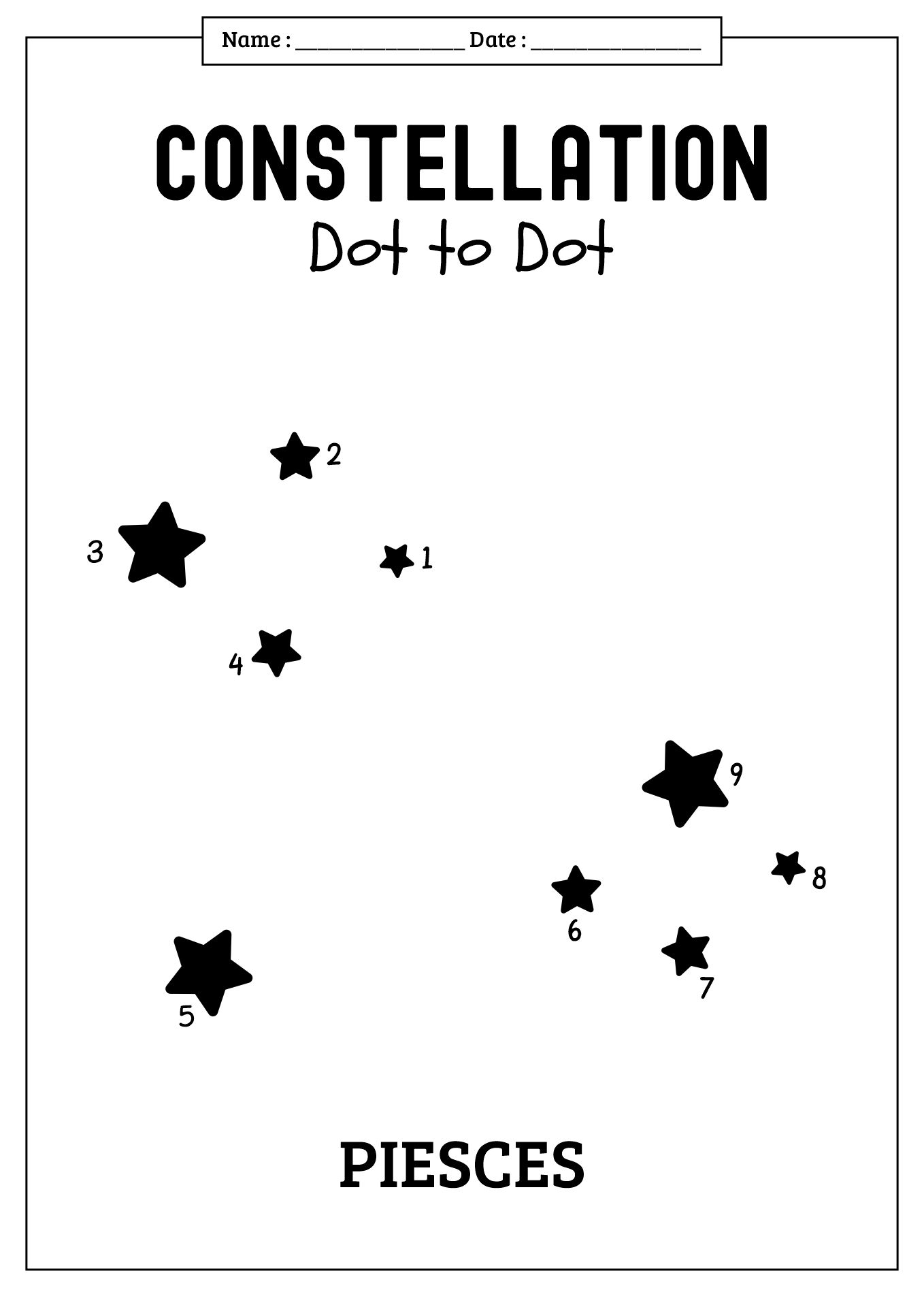 Astronomy Dot to Dot Workbooks
