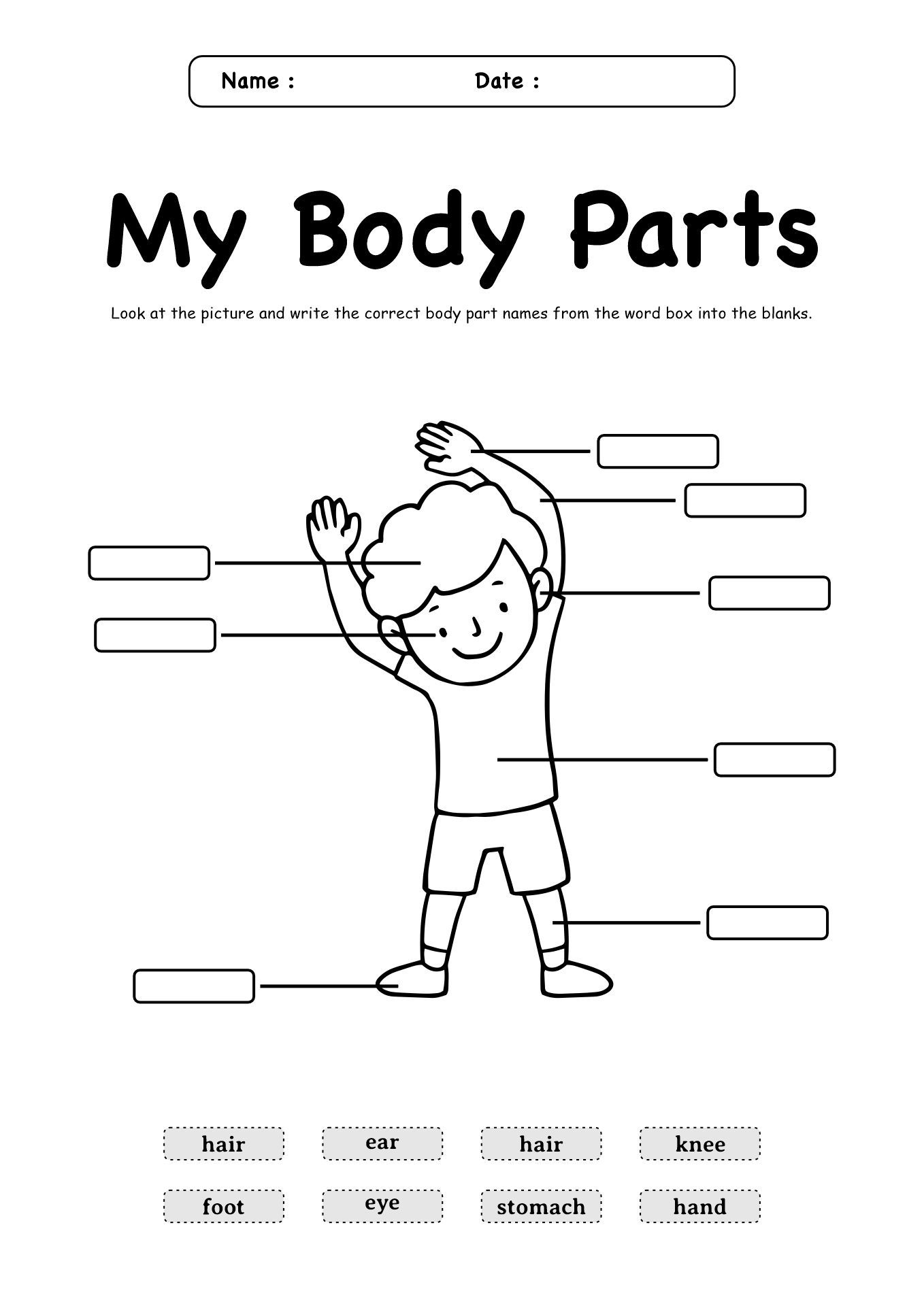 Basic Science Skills Worksheets for Grade 1