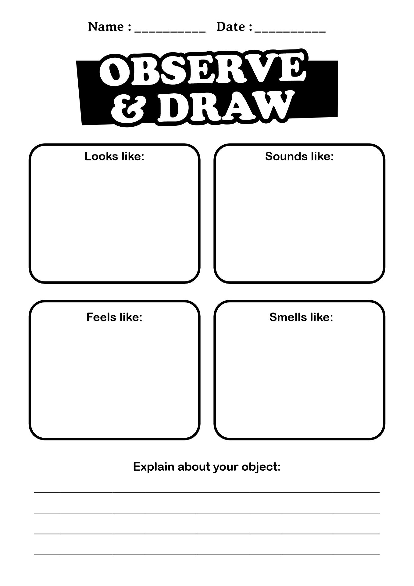 Early Learners Kindergarten Science Worksheets