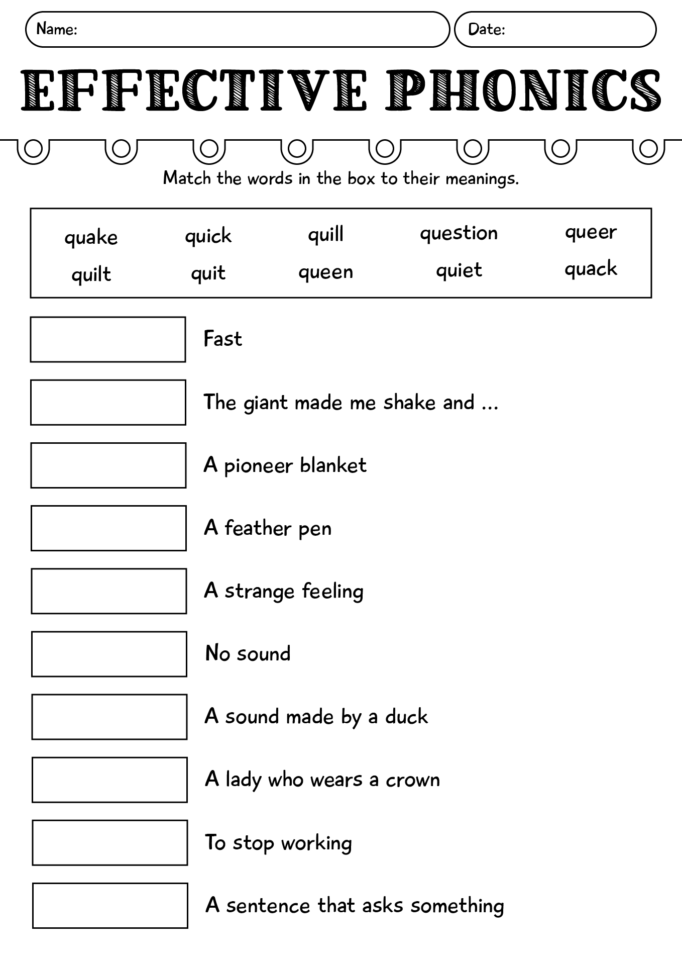 Effective 3rd Grade Phonics Worksheets