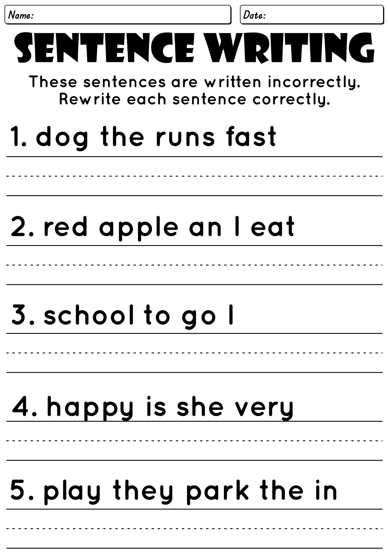 English Worksheet For Beginners