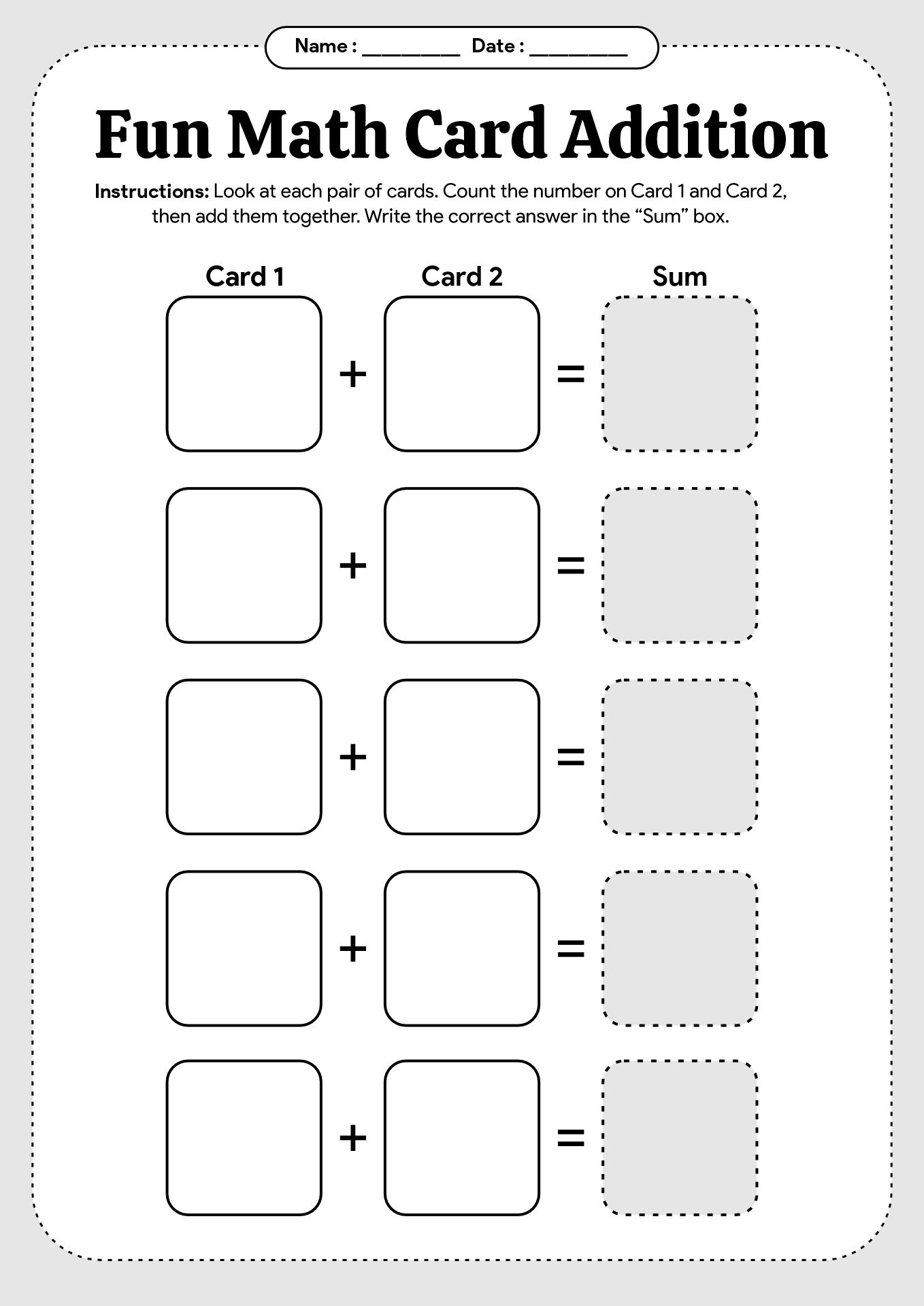 Fun Math Activities for 1st Graders