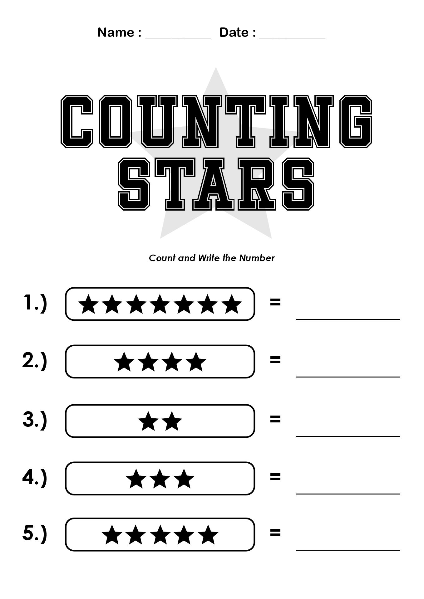 Kindergarten Math Worksheets with a Memorial Day Theme