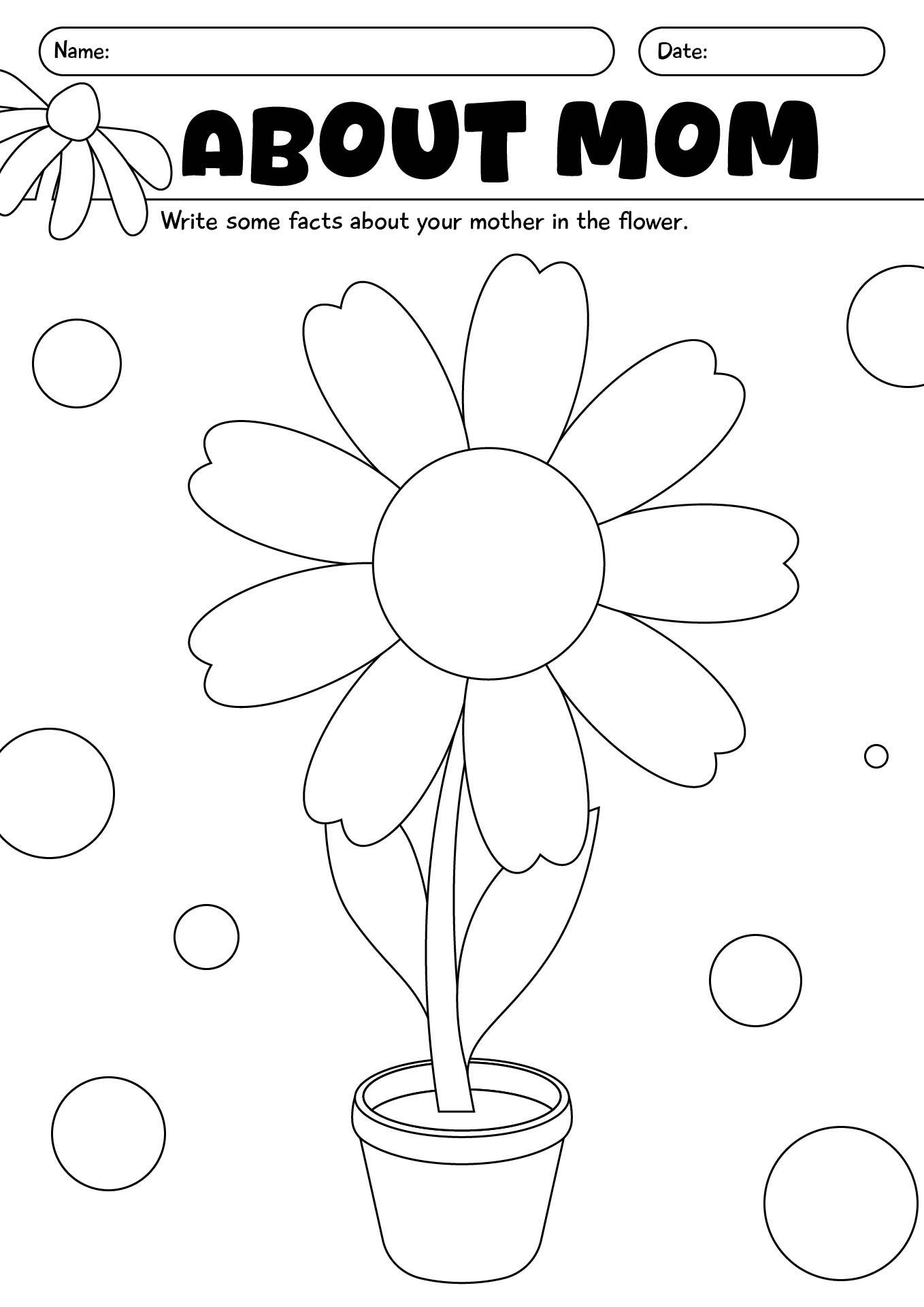 Mothers Day Activities For Preschool Kids