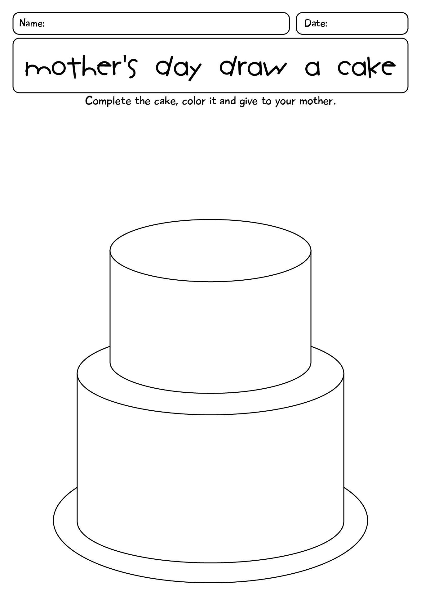 Mothers Day Interactive Worksheets