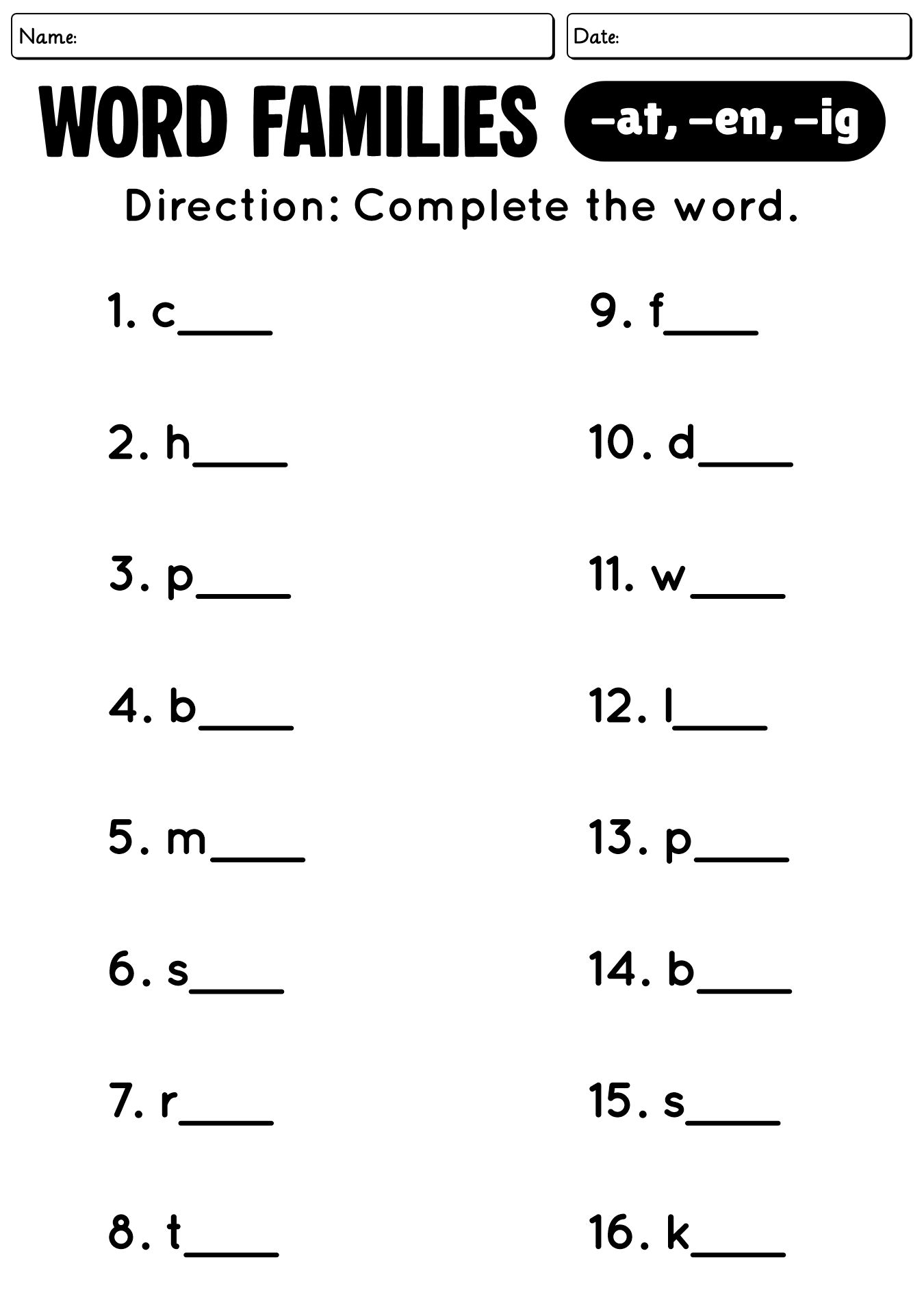 Phonics Activities for Third Graders