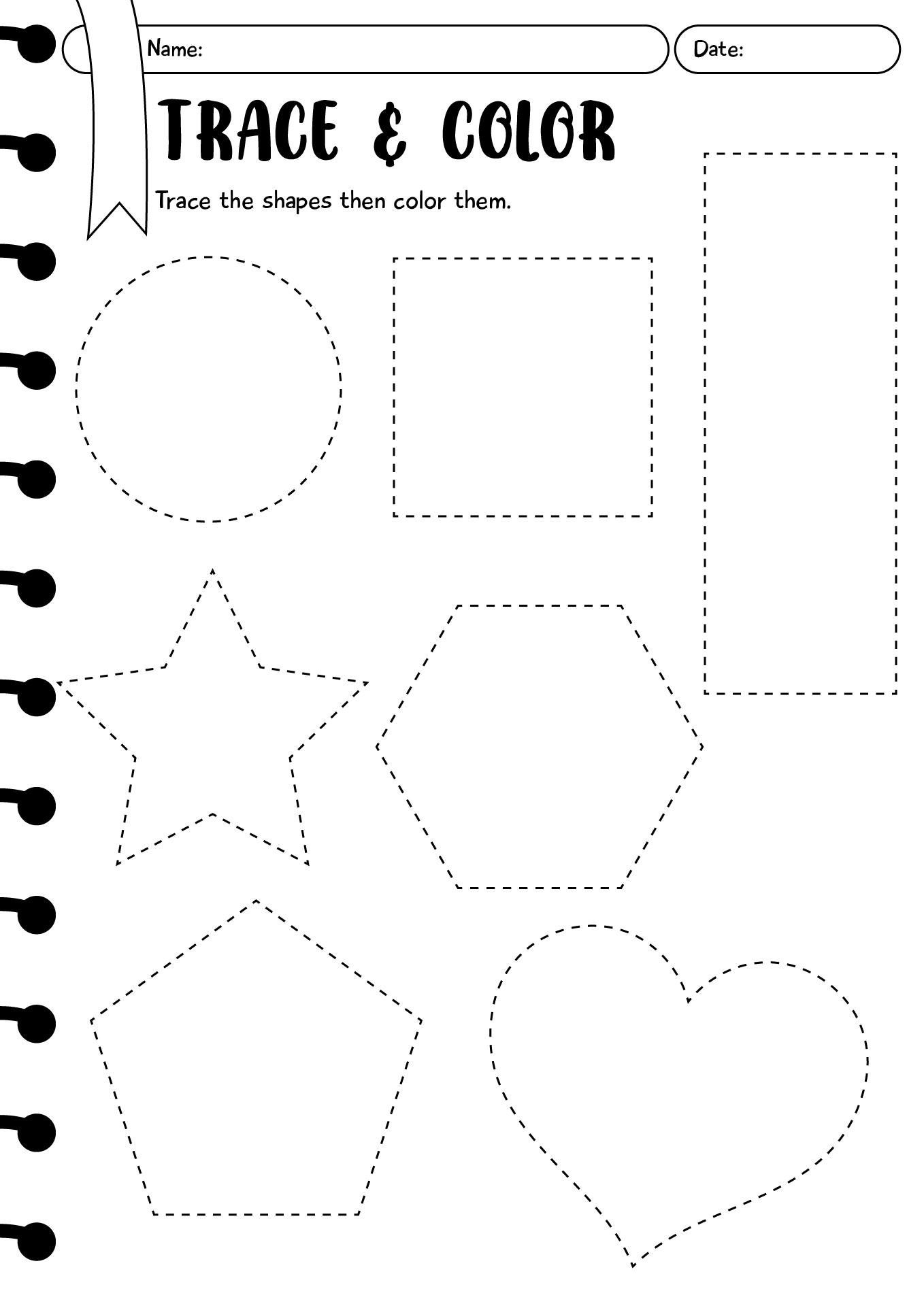 Preschool Activity Sheets