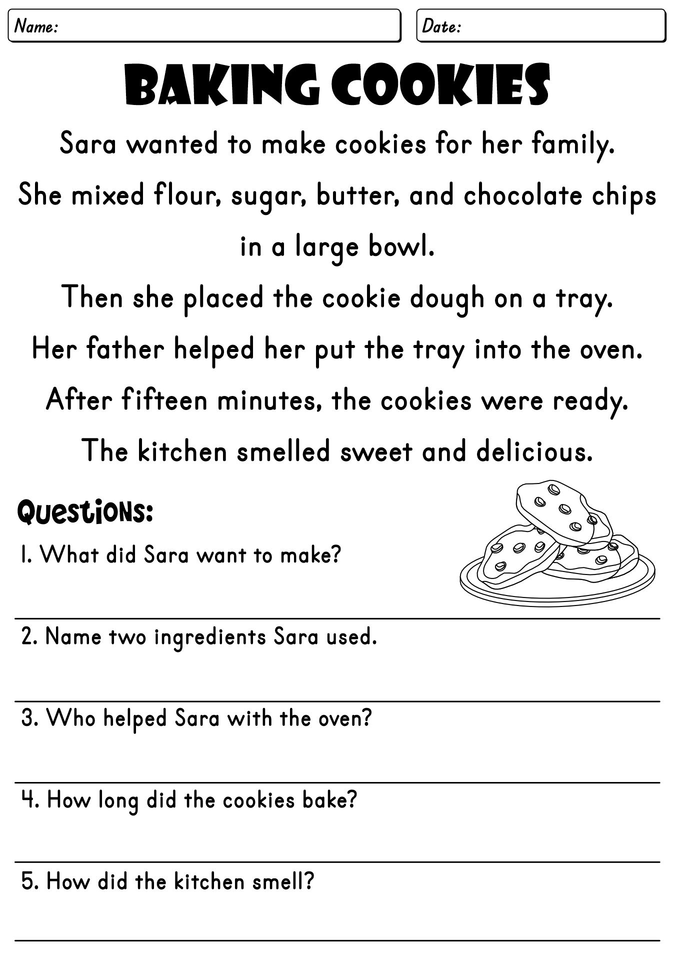 Reading Comprehension Practice Worksheets