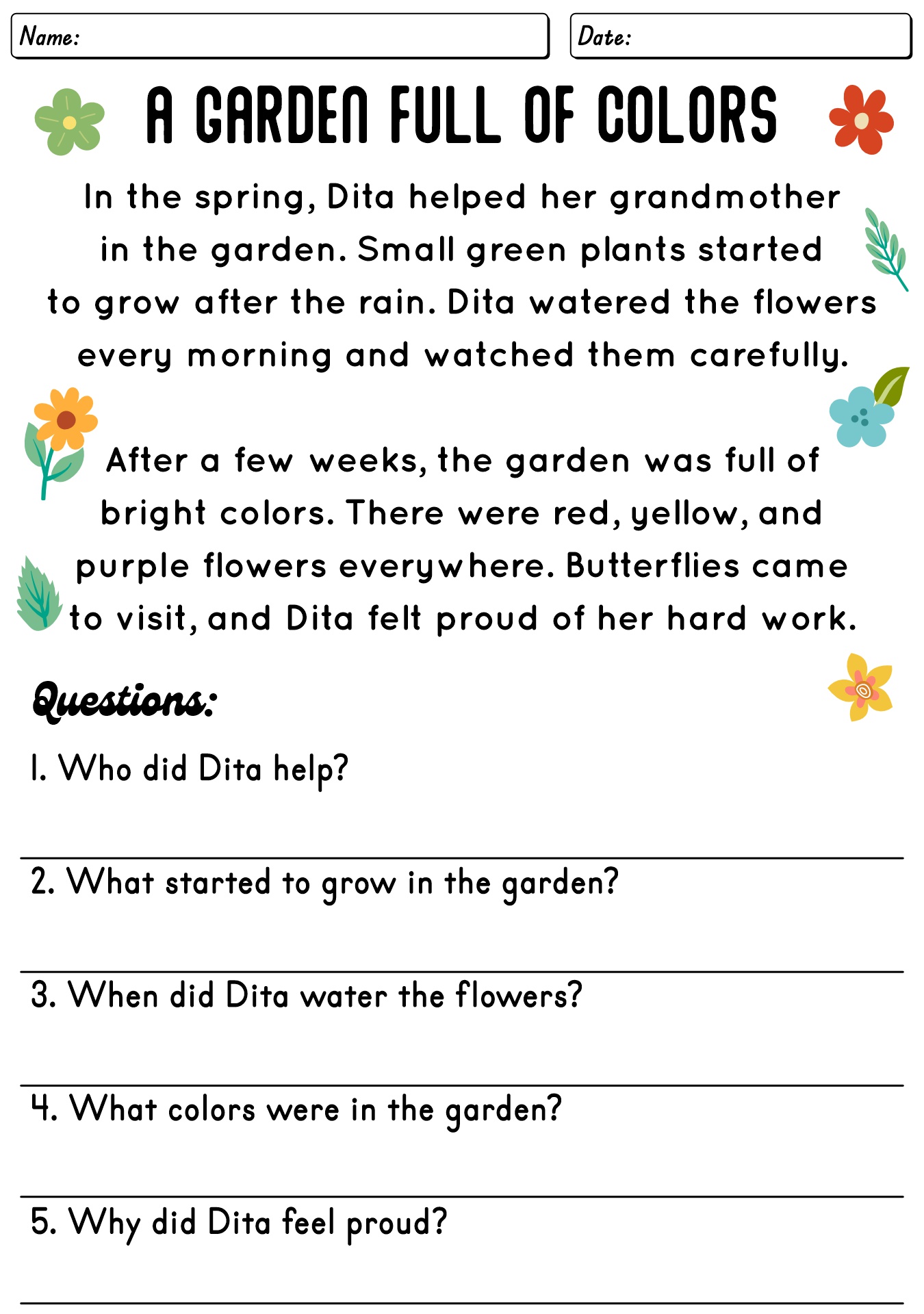 Reading For Grade 3 Worksheet
