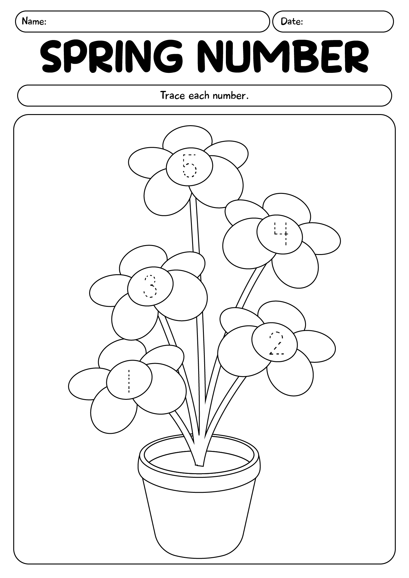 Spring Themed Worksheets
