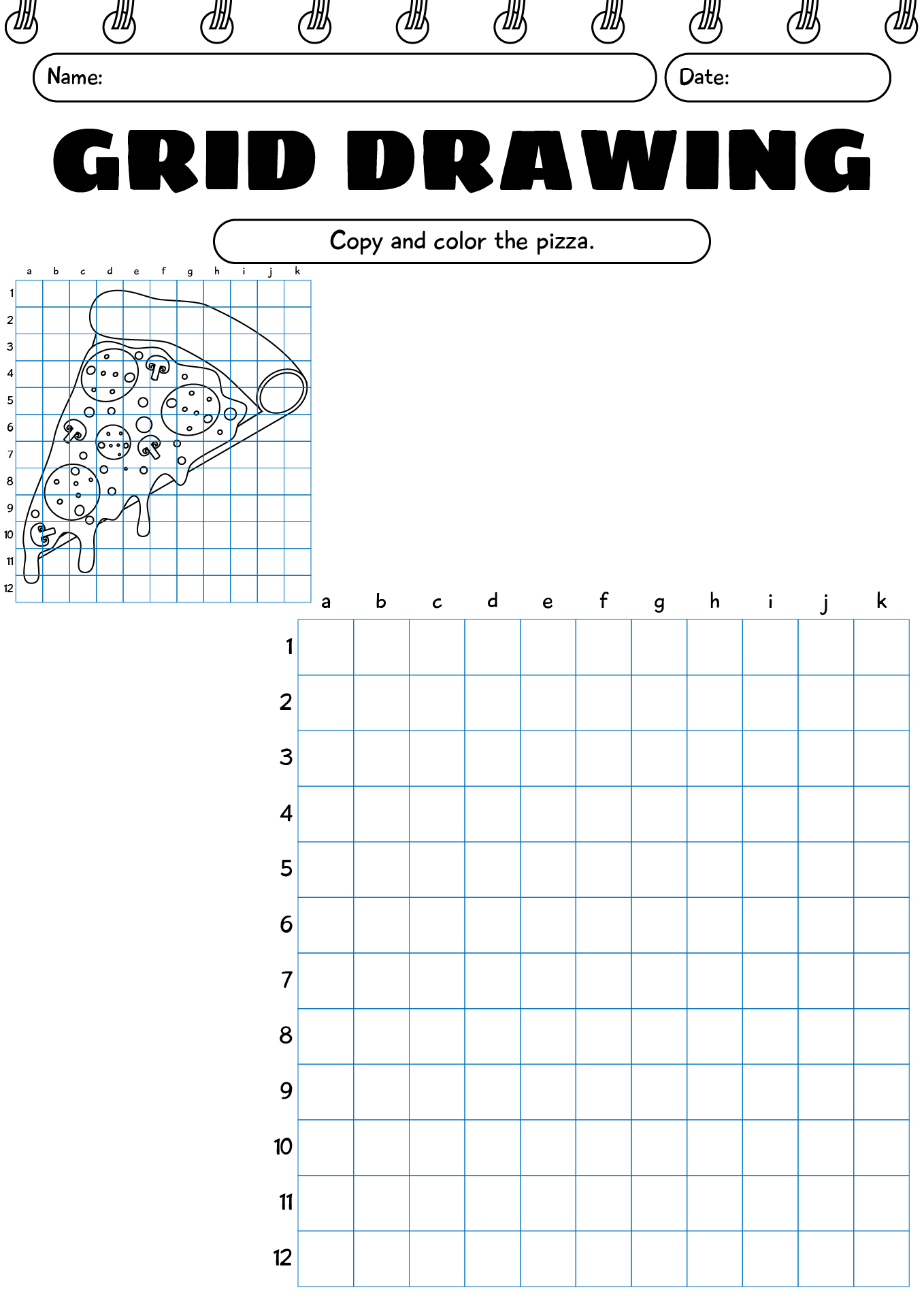 Easy And Fun Grid Drawing Worksheets