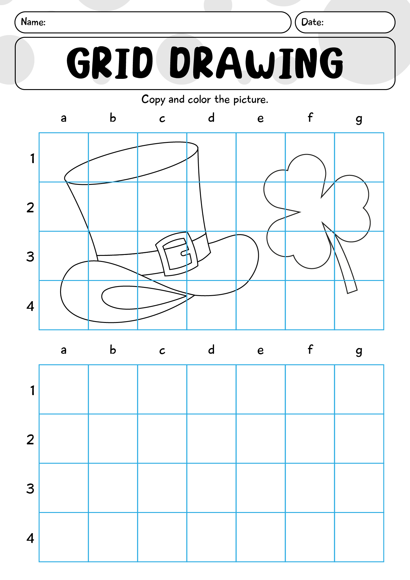Easy And Fun Grid Drawings Worksheets