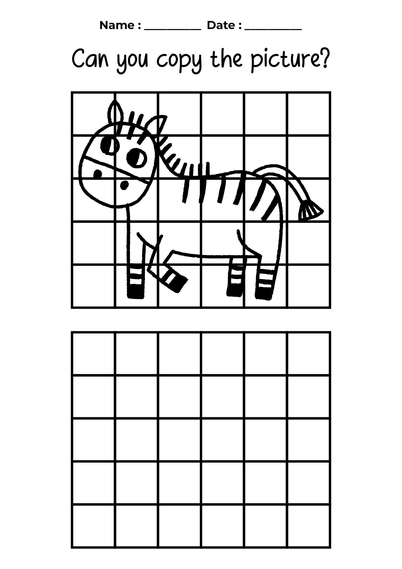 Fun Mystery Grid Worksheet for Preschool