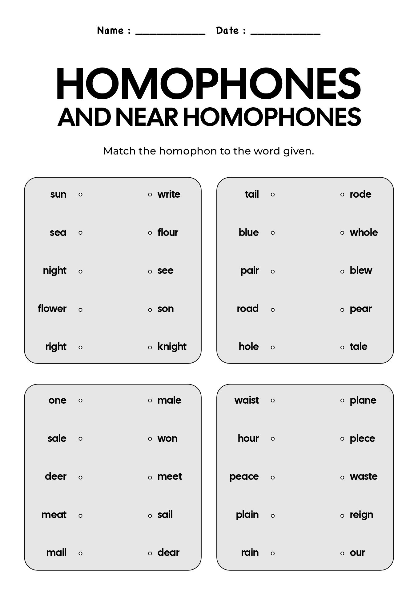 Grade 3 English Grammar Worksheets