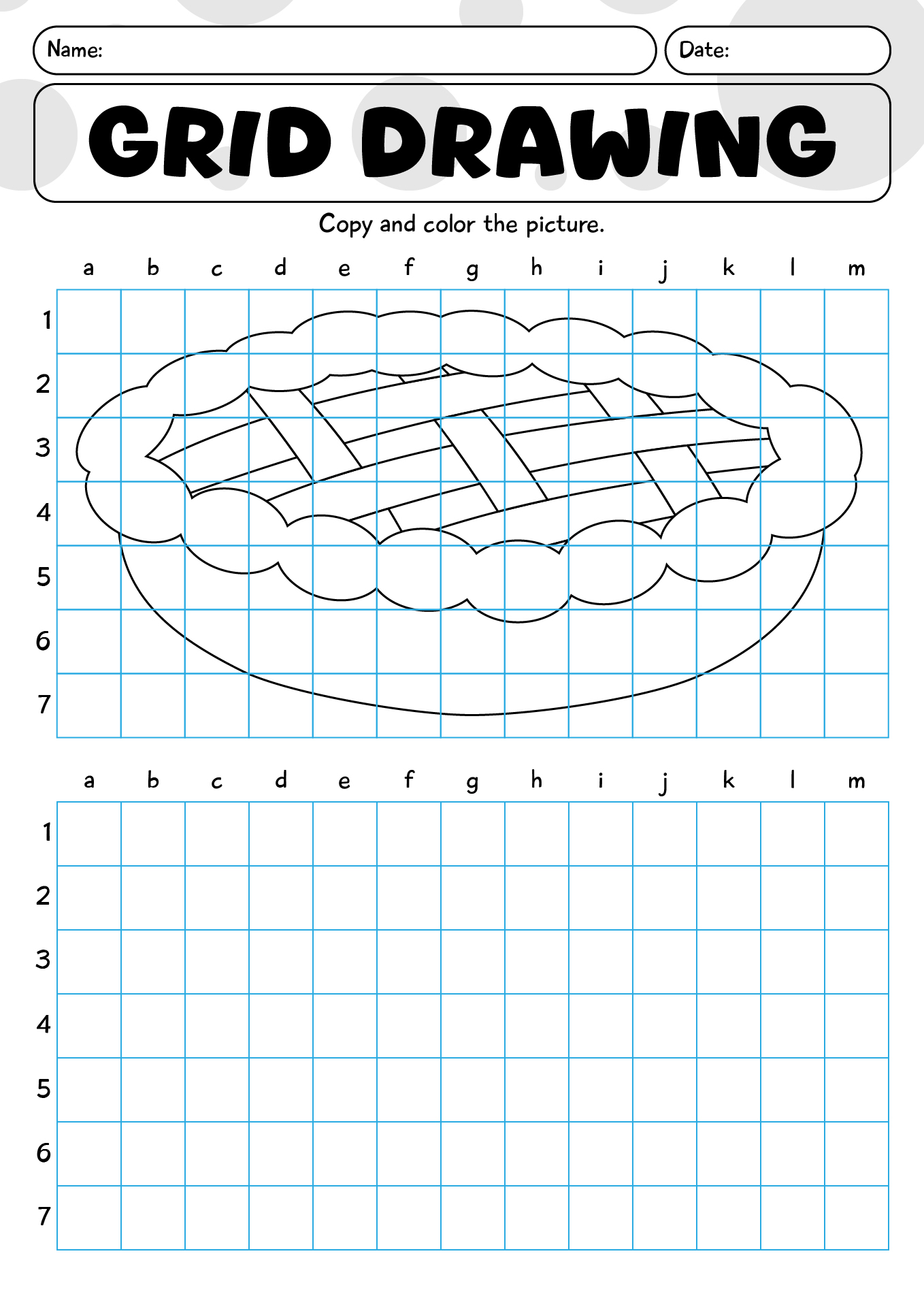 Printable Grid Drawing Worksheets