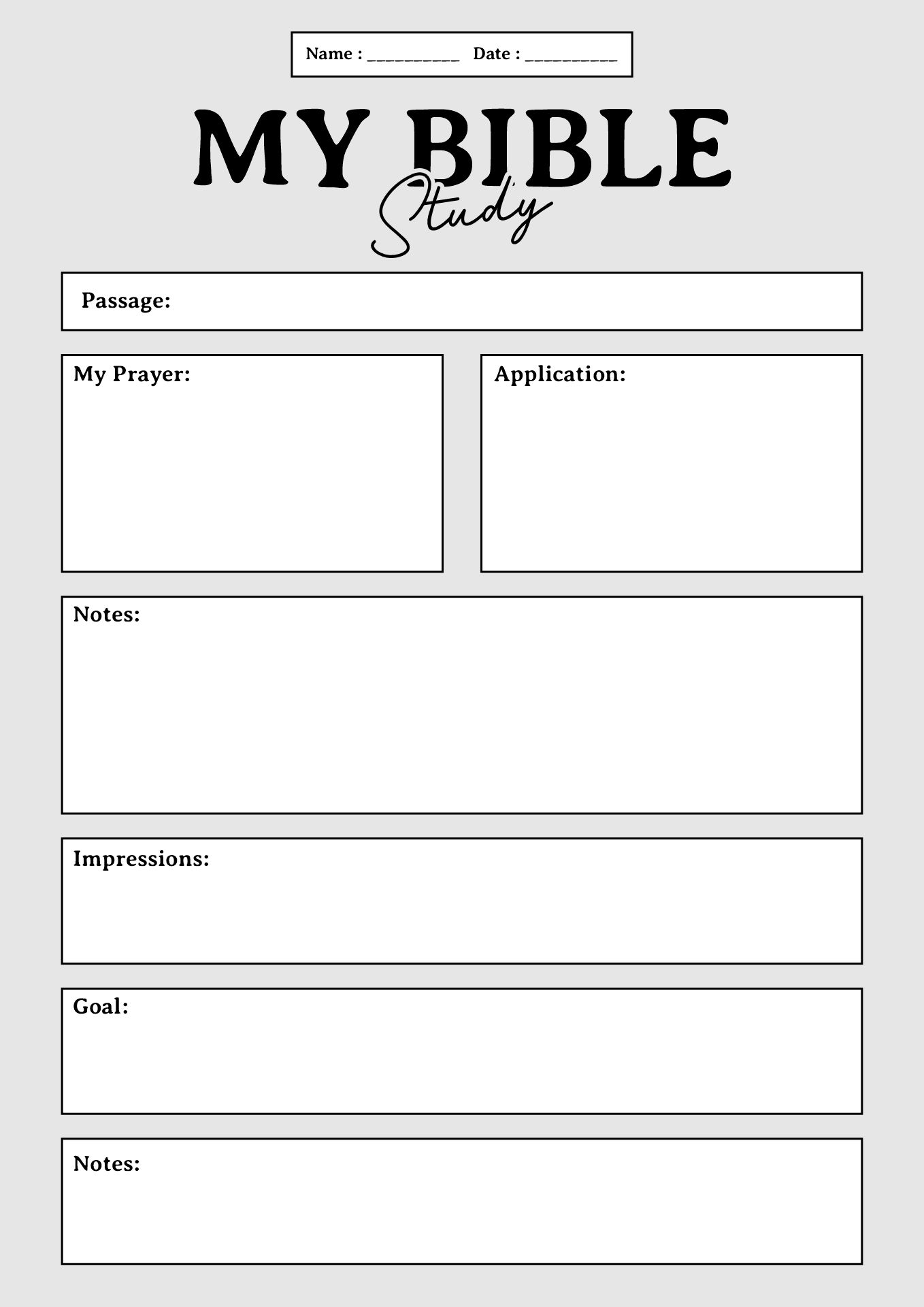 Youth Bible Study Worksheets