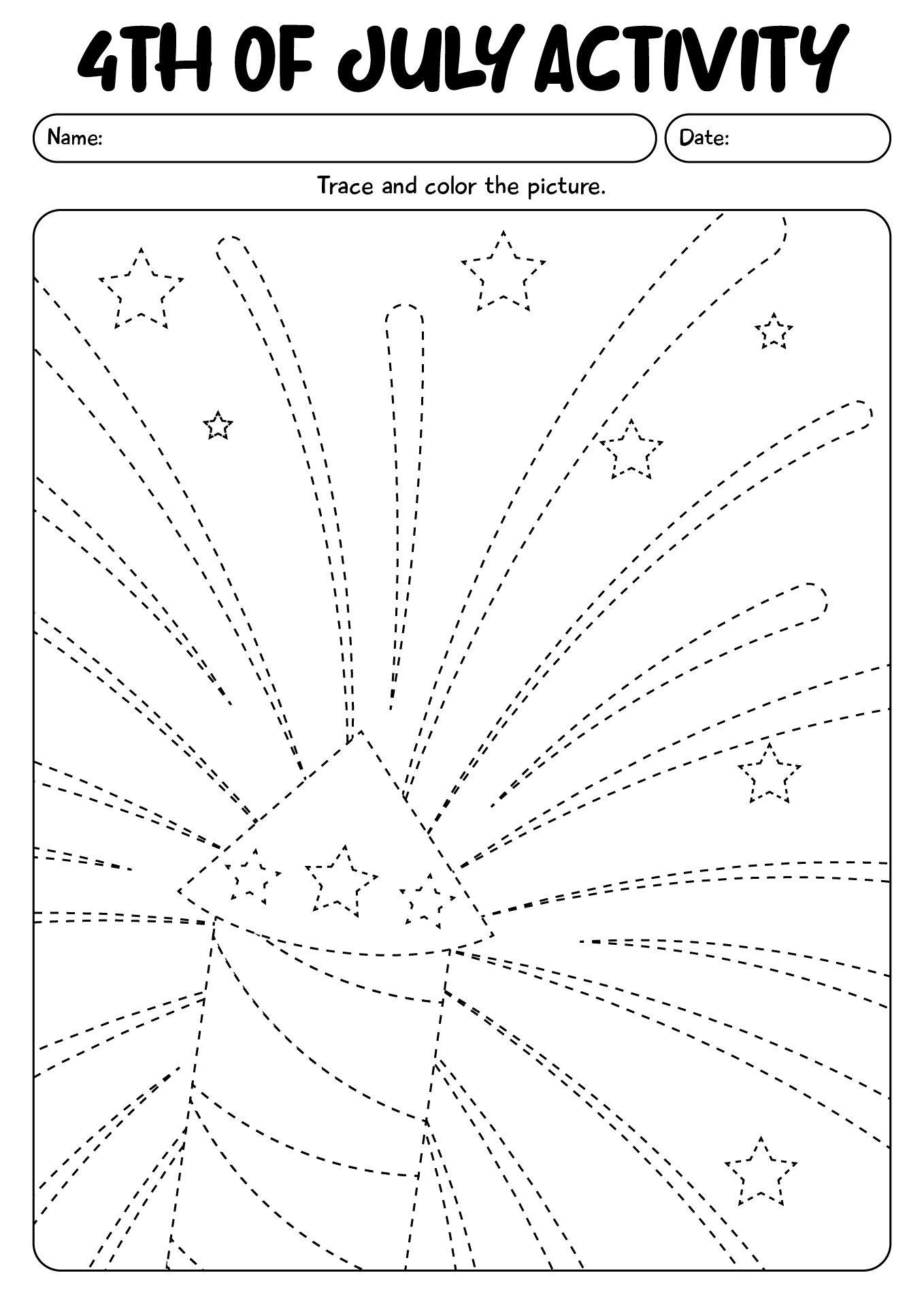 4th Of July Activity PrintableWorksheet