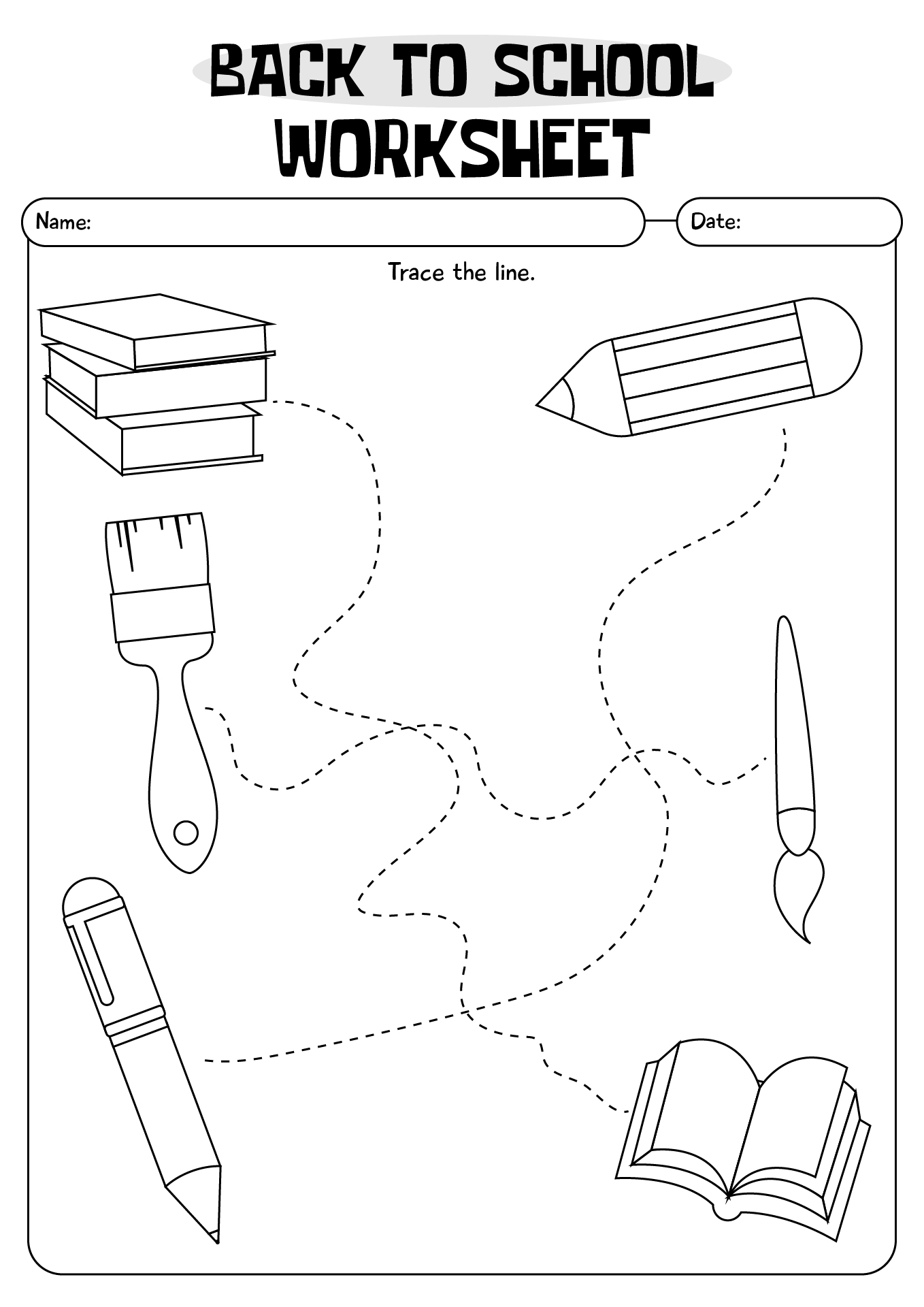 Back To School Preschool Worksheets