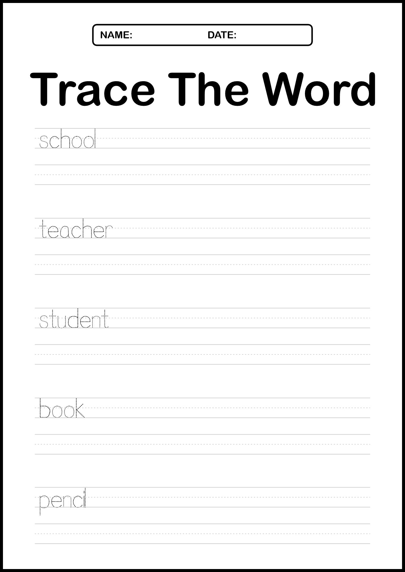 Back to School ELA Worksheets