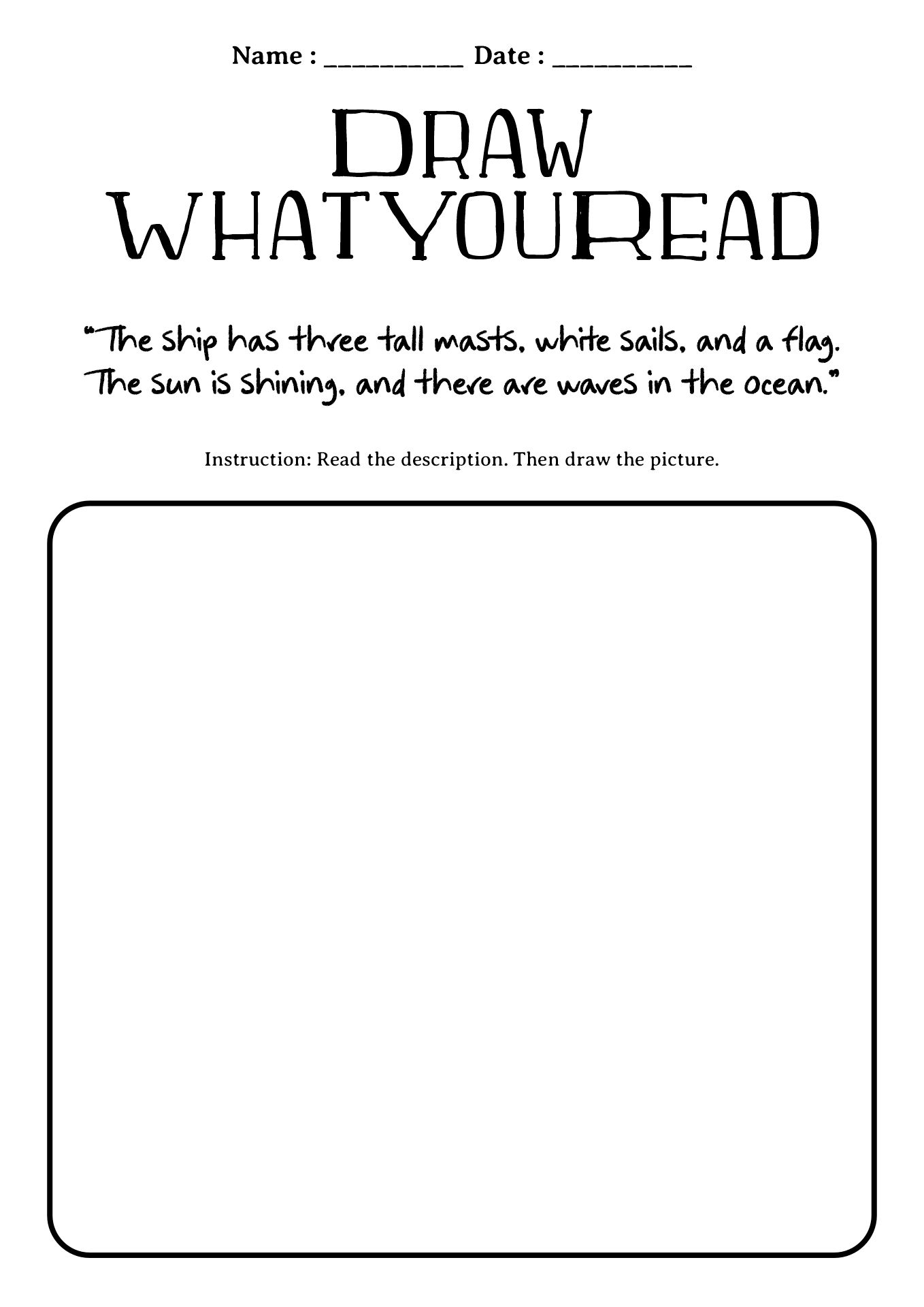 Columbus Day Themed Homework for Elementary Kids
