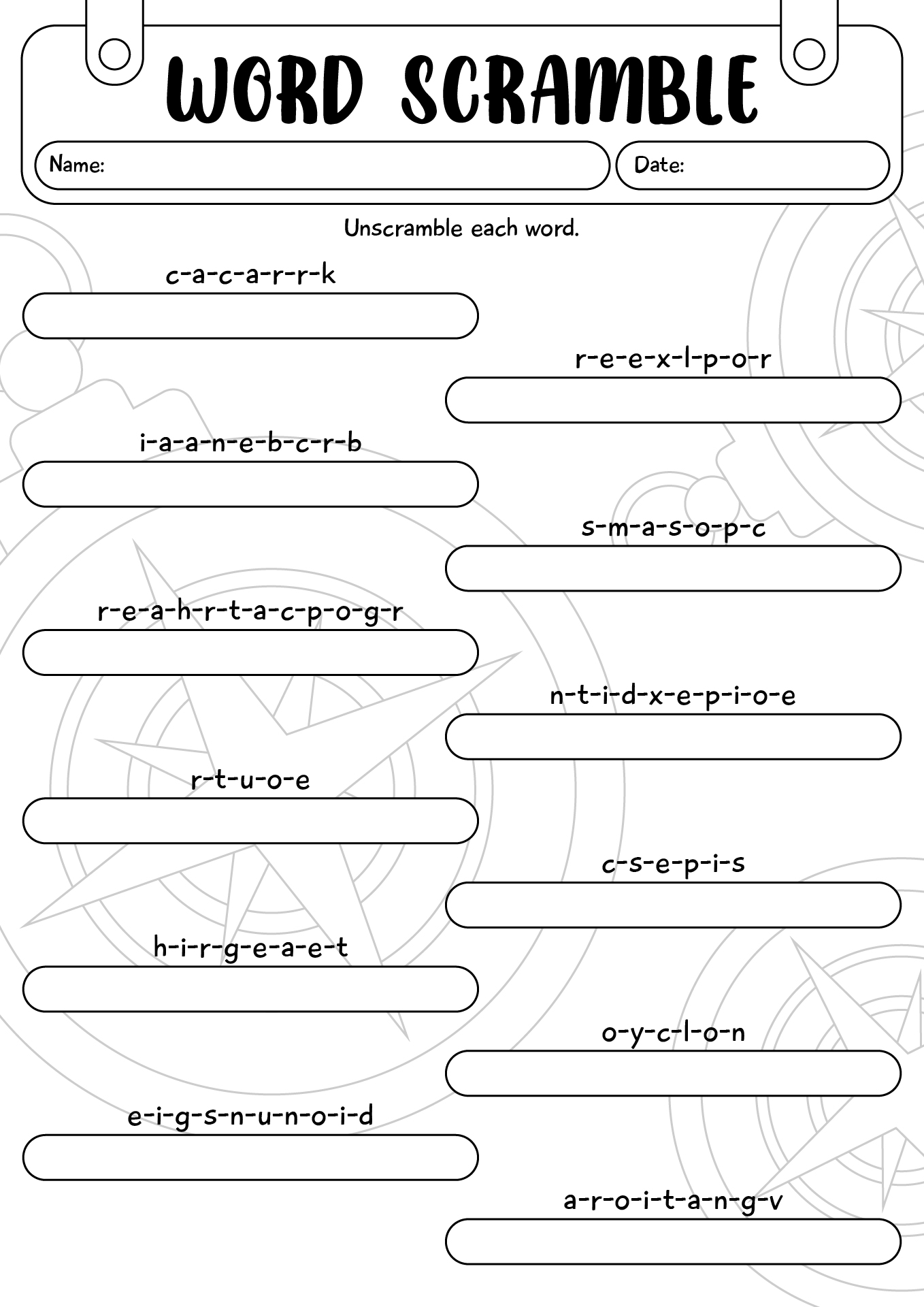 Columbus Day Worksheets Fun Puzzle