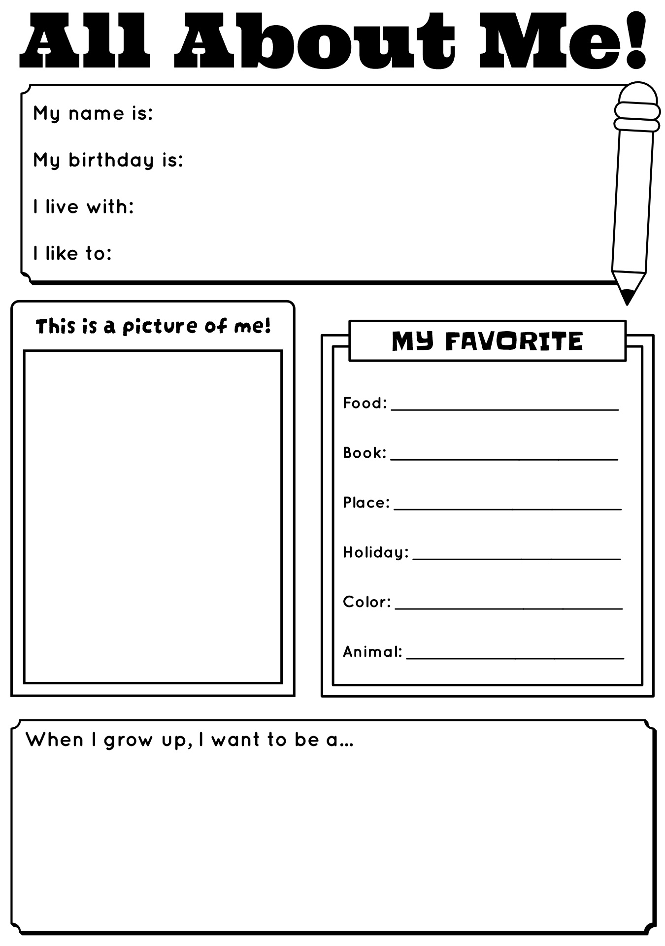 First Day Of School Worksheets For Students