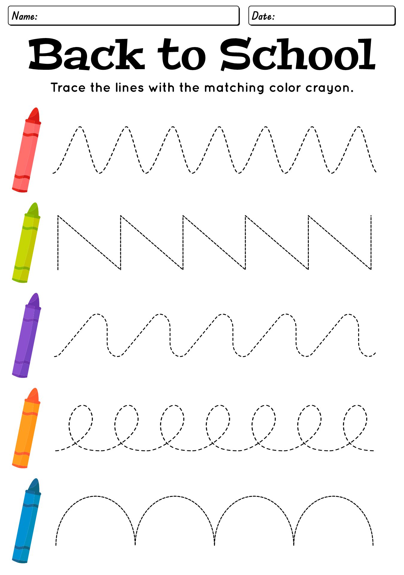 First Day Of School Worksheets