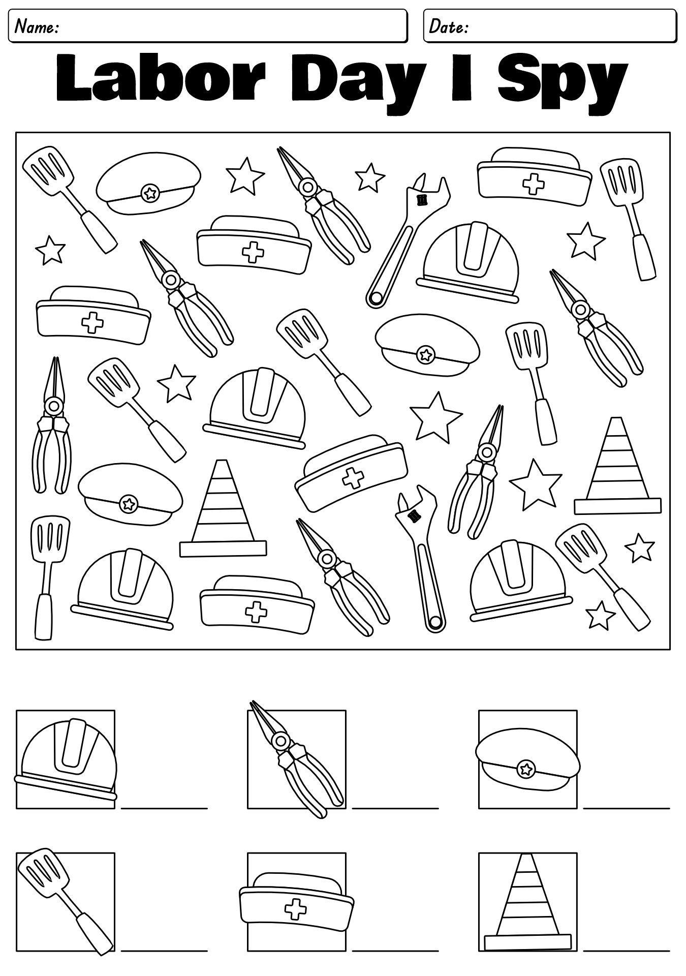 Labor Day Engaging Worksheets
