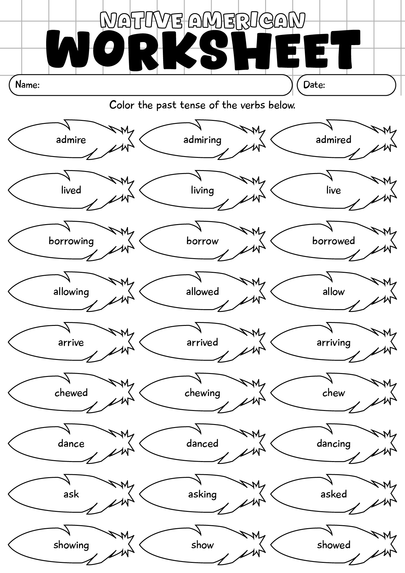 The Native Americans Worksheet Second Grade