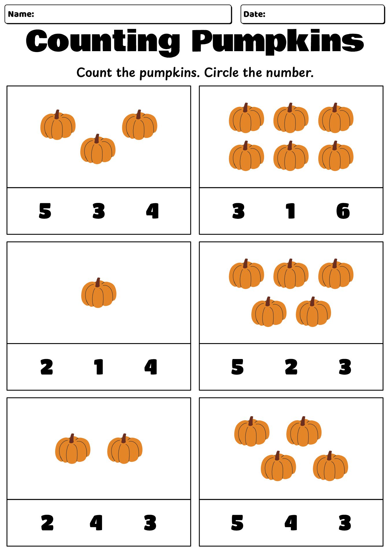Fun Fall Math Worksheets For 1st Grade
